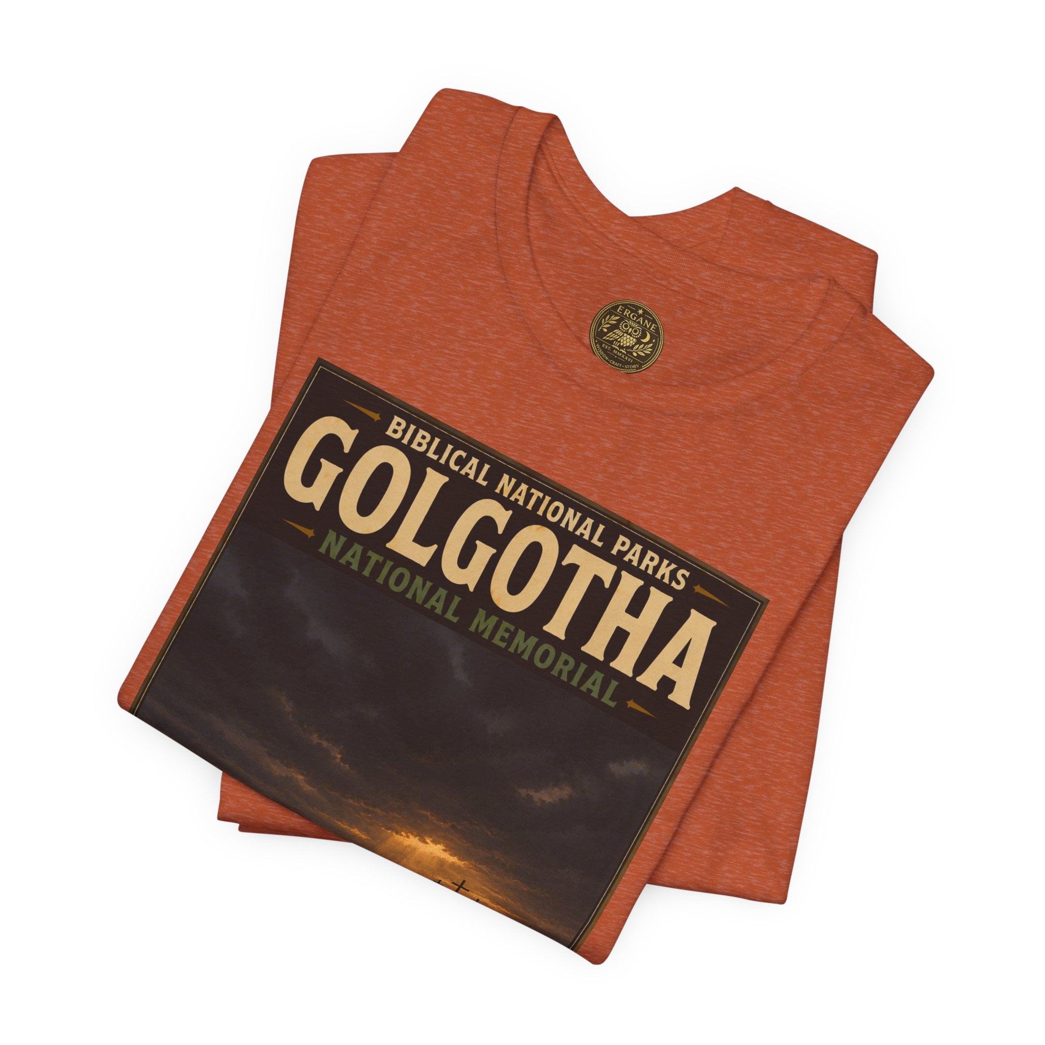 Biblical National Parks Collection VII- The Holy Week #039/041 | Matthew 27 - John 19 | Vintage nature poster Tee | Biblical national parks graphic shirt