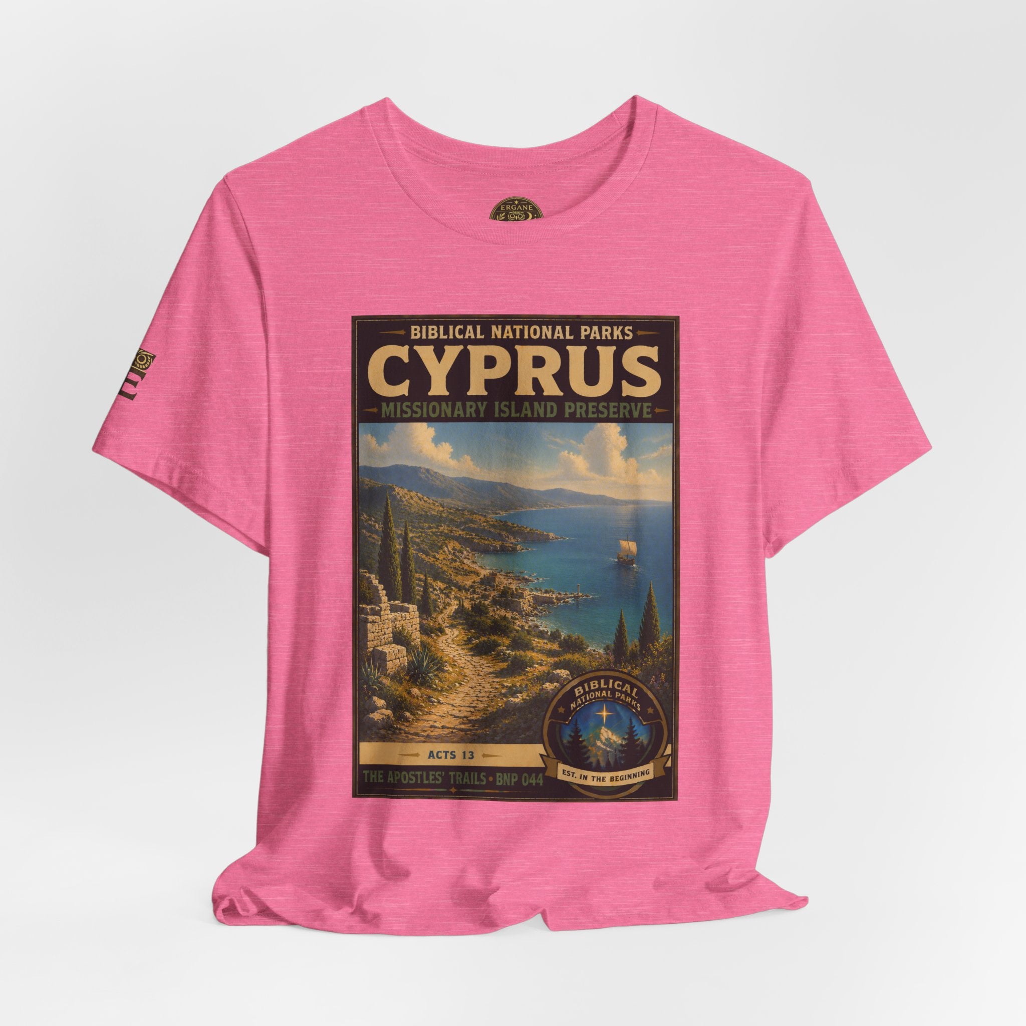 Biblical National Parks Collection VIII- The Apostles' Trails #044/049 | Acts 13 | Vintage nature poster Tee | Biblical national parks graphic shirt