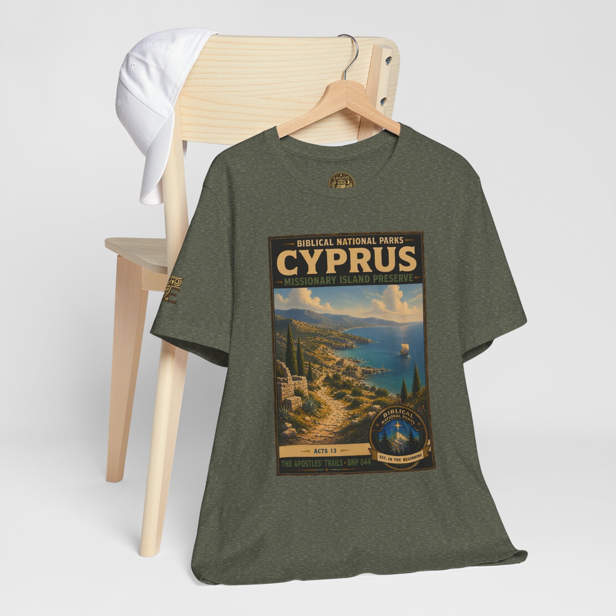 Biblical National Parks Collection VIII- The Apostles' Trails #044/049 | Acts 13 | Vintage nature poster Tee | Biblical national parks graphic shirt