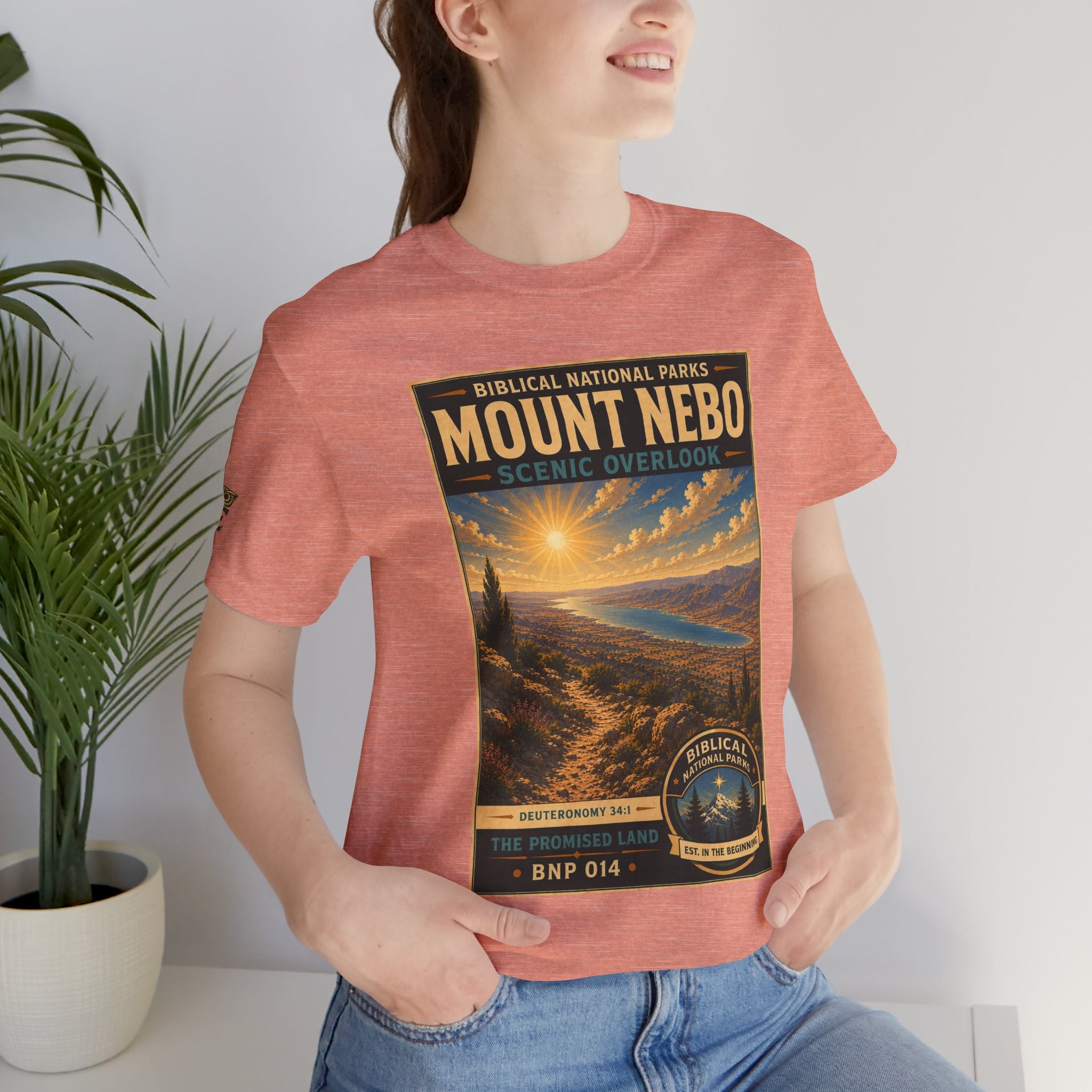 Biblical National Parks Collection III- The Promised Land #014/018 Deuteronomy 34:1 | Vintage nature poster Tee | Biblical national parks graphic shirt