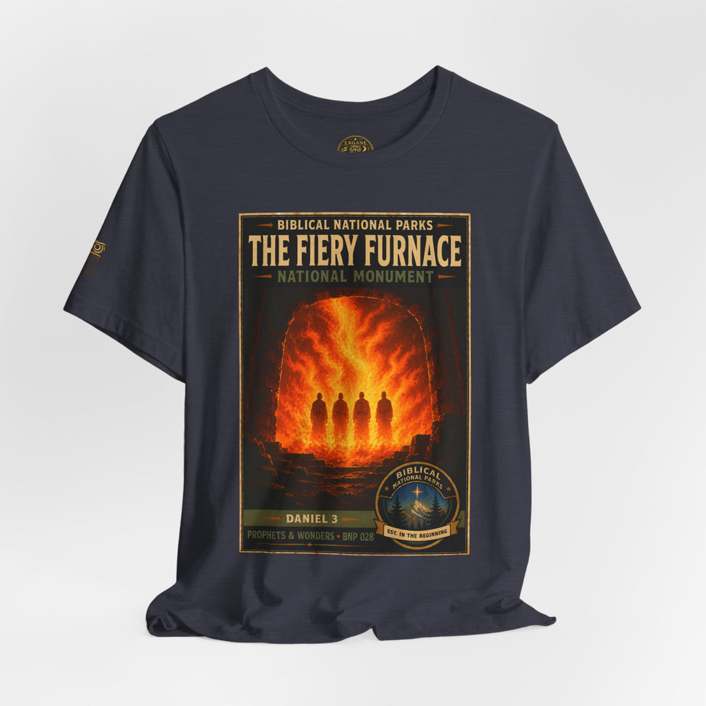 Biblical National Parks Collection V- Prophets & Wonders #028/030 Daniel 3 | Vintage nature poster Tee | Biblical national parks graphic shirt