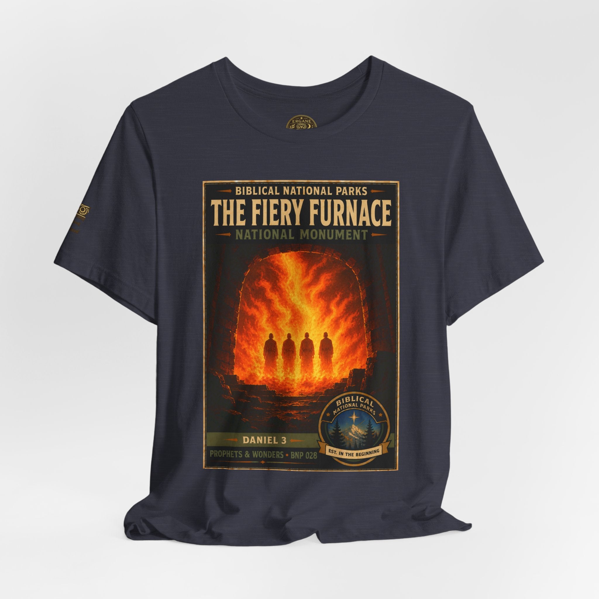 Biblical National Parks Collection V- Prophets & Wonders #028/030 Daniel 3 | Vintage nature poster Tee | Biblical national parks graphic shirt