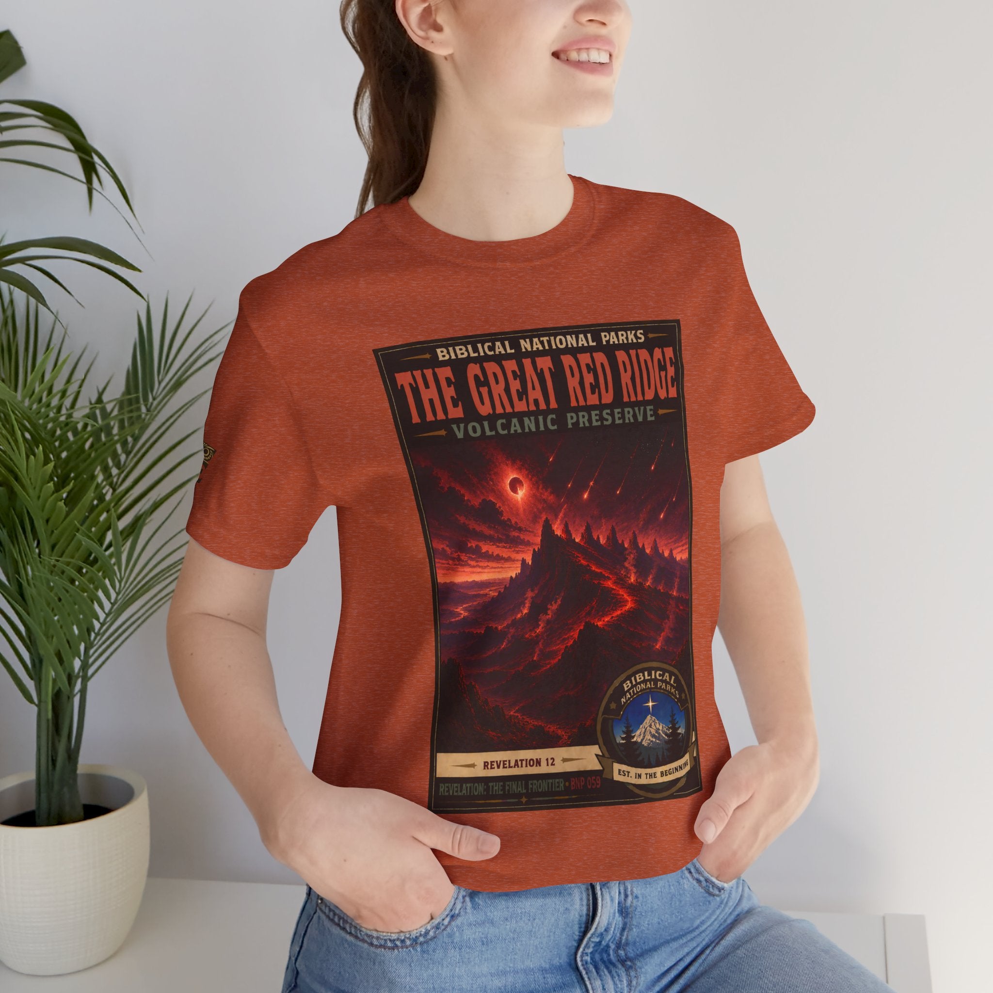 Biblical National Parks Collection X- #059/061 - Revelation: The Final Frontier | Revelation 12 | Vintage nature poster Tee | Biblical national parks graphic shirt