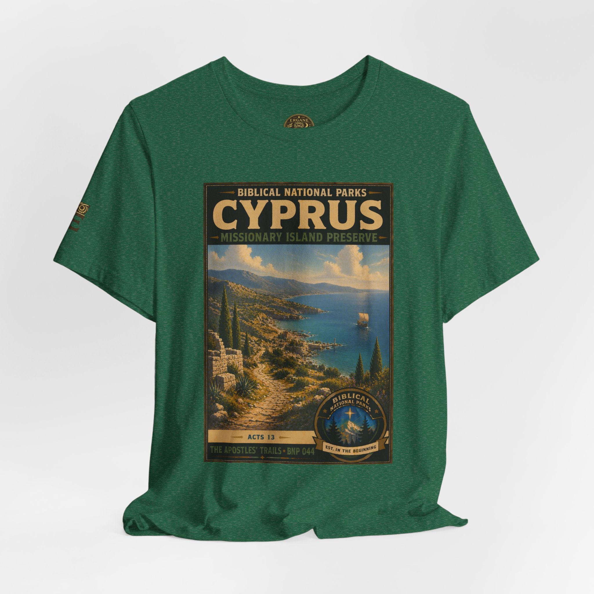 Biblical National Parks Collection VIII- The Apostles' Trails #044/049 | Acts 13 | Vintage nature poster Tee | Biblical national parks graphic shirt