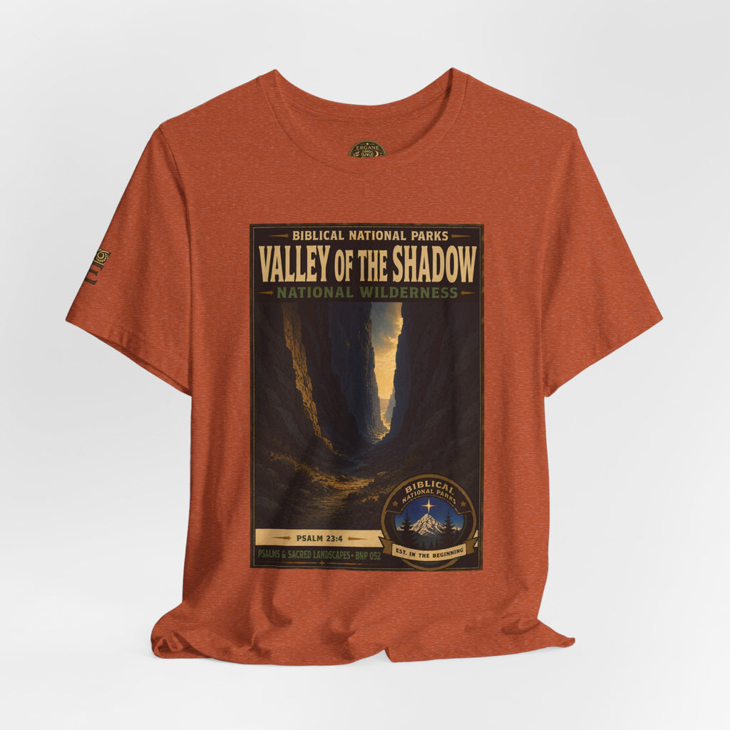 Biblical National Parks Collection IX- #052/054 -Psalms & Sacred Landscapes | Psalm 23:4 | Vintage nature poster Tee | Biblical national parks graphic shirt