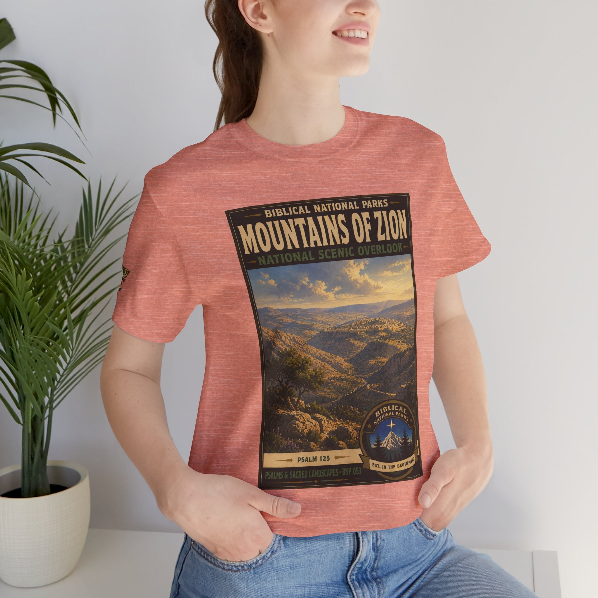 Biblical National Parks Collection IX- #053/054 -Psalms & Sacred Landscapes | Psalm 125 | Vintage nature poster Tee | Biblical national parks graphic shirt
