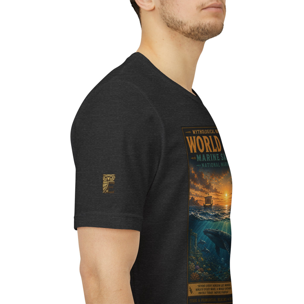 Mythological National Parks COLLECTION V- #050-050 TITANS & PRIMORDIAL REALMS | Vintage nature poster Tee | Mythological National Parks graphic shirt