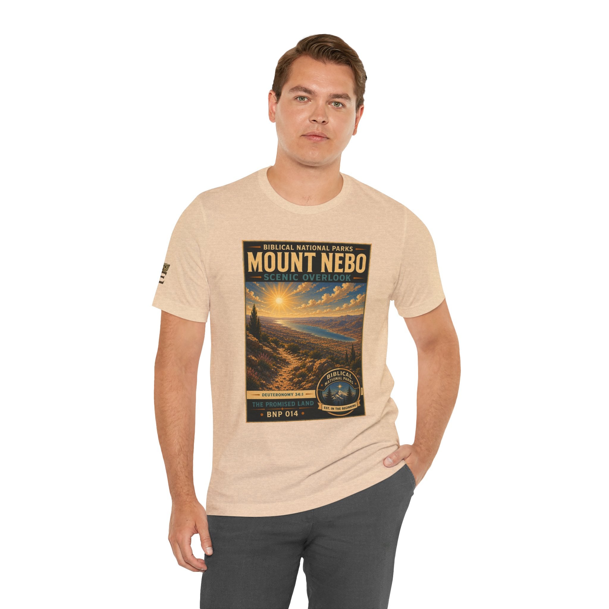 Biblical National Parks Collection III- The Promised Land #014/018 Deuteronomy 34:1 | Vintage nature poster Tee | Biblical national parks graphic shirt
