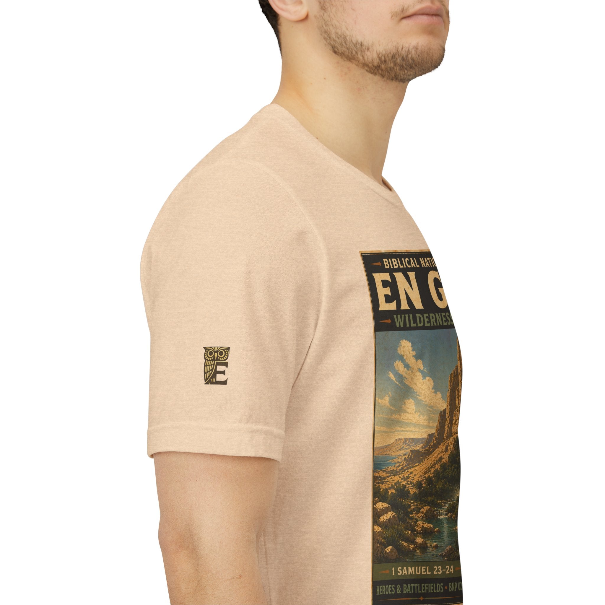 Biblical National Parks Collection IV- Heros & Battlefields #022/023 1 Samuel 23-24 | Vintage nature poster Tee | Biblical national parks graphic shirt