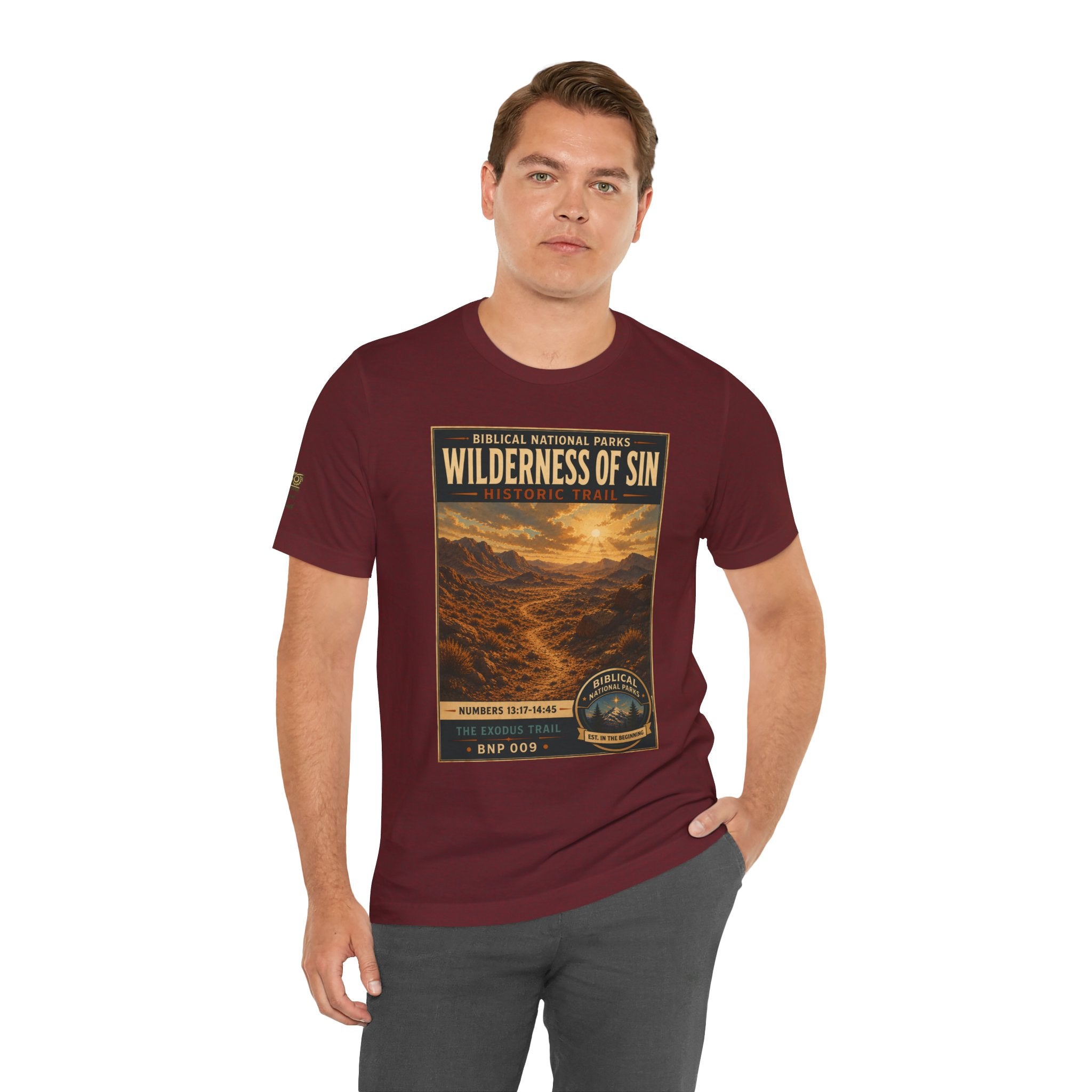 Biblical National Parks Collection II- The Exodus Trail #009/013 Exodus 13: 17 - 14:45 | Vintage nature poster Tee | Biblical national parks graphic shirt