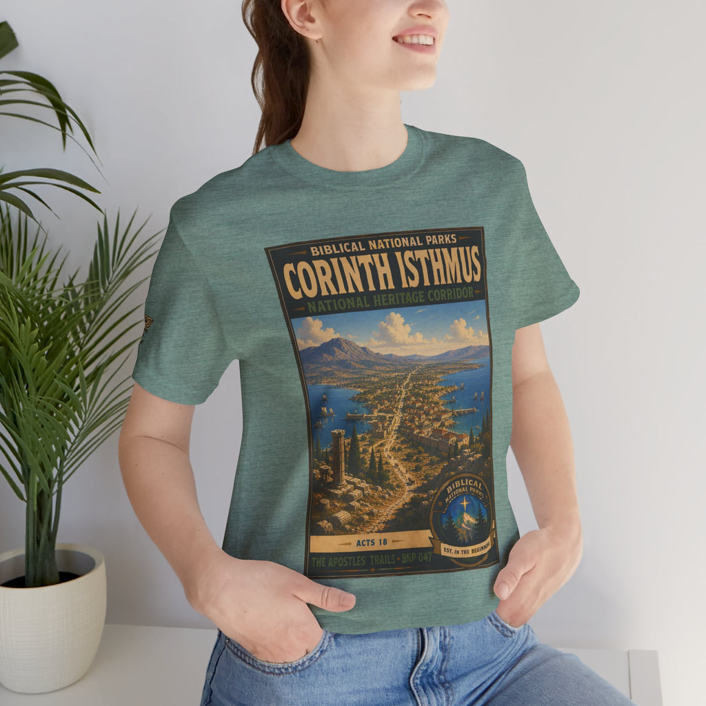 Biblical National Parks Collection VIII- The Apostles' Trails #047/049 | Acts 18 | Vintage nature poster Tee | Biblical national parks graphic shirt