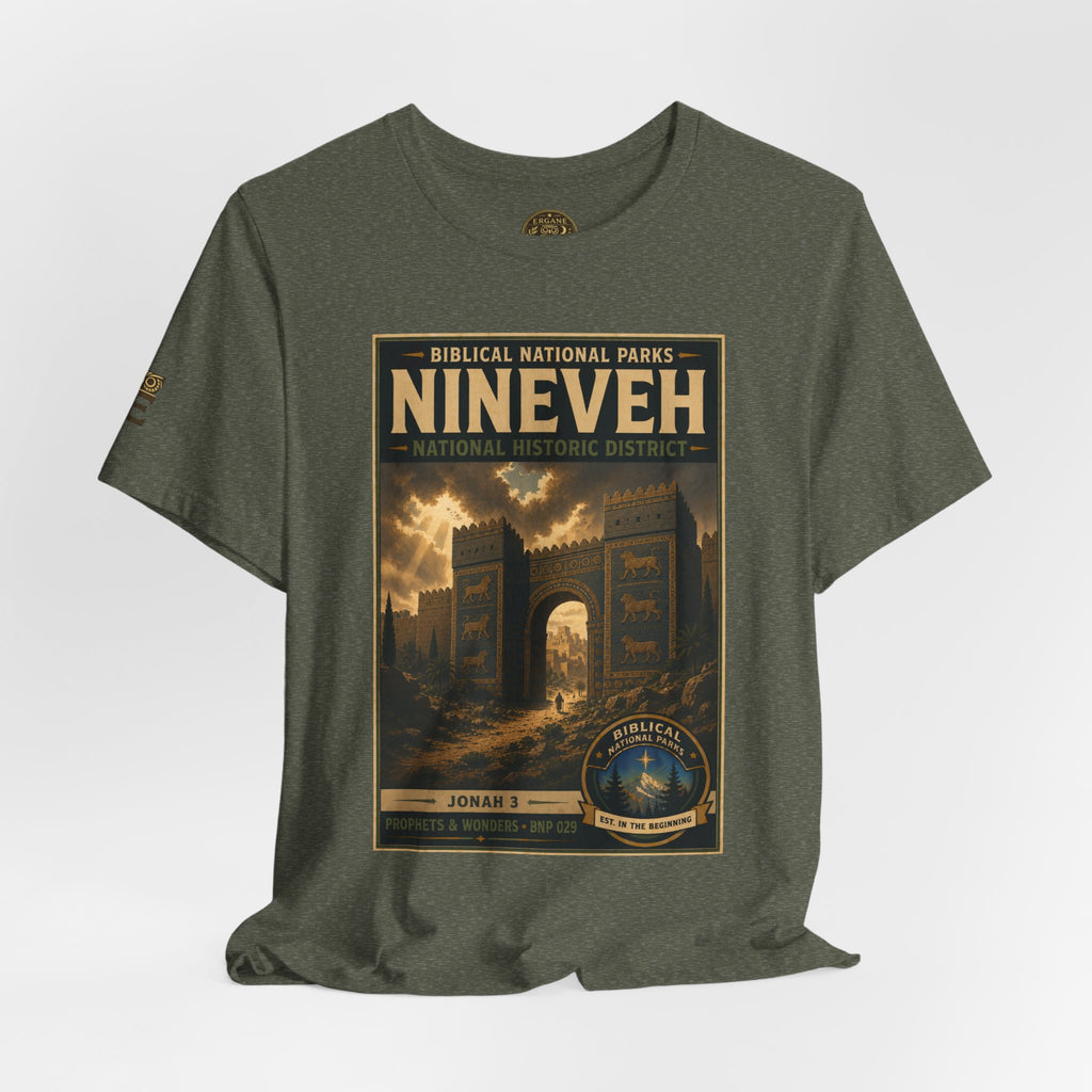 Biblical National Parks Collection V- Prophets & Wonders #029/030 Jonah 3 | Vintage nature poster Tee | Biblical national parks graphic shirt