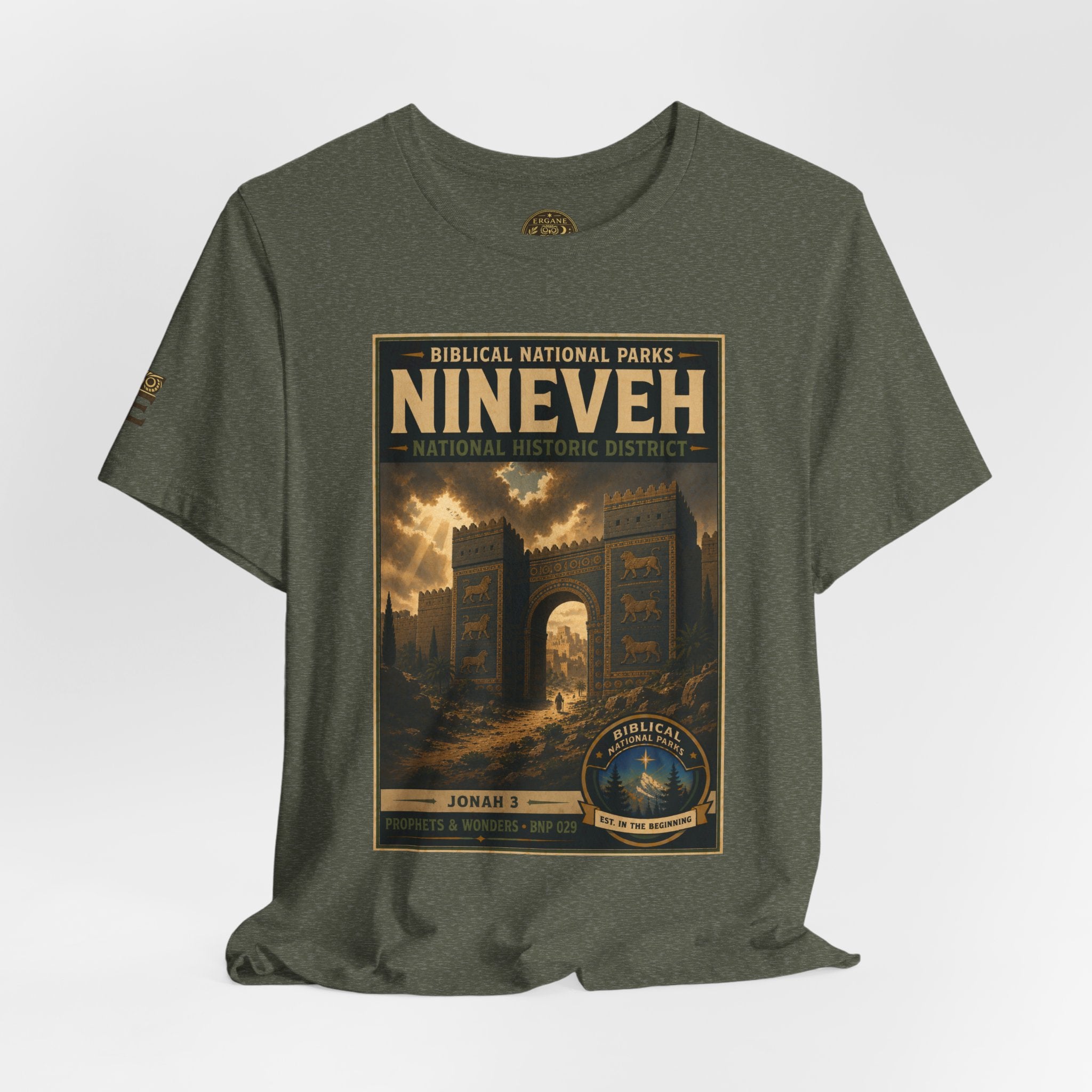 Biblical National Parks Collection V- Prophets & Wonders #029/030 Jonah 3 | Vintage nature poster Tee | Biblical national parks graphic shirt