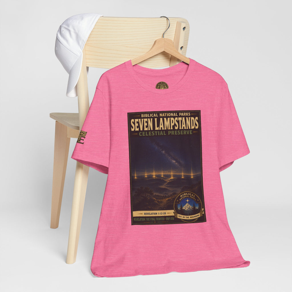 Biblical National Parks Collection X- #056/061 - Revelation: The Final Frontier | Revelation 1: 12-20 | Vintage nature poster Tee | Biblical national parks graphic shirt