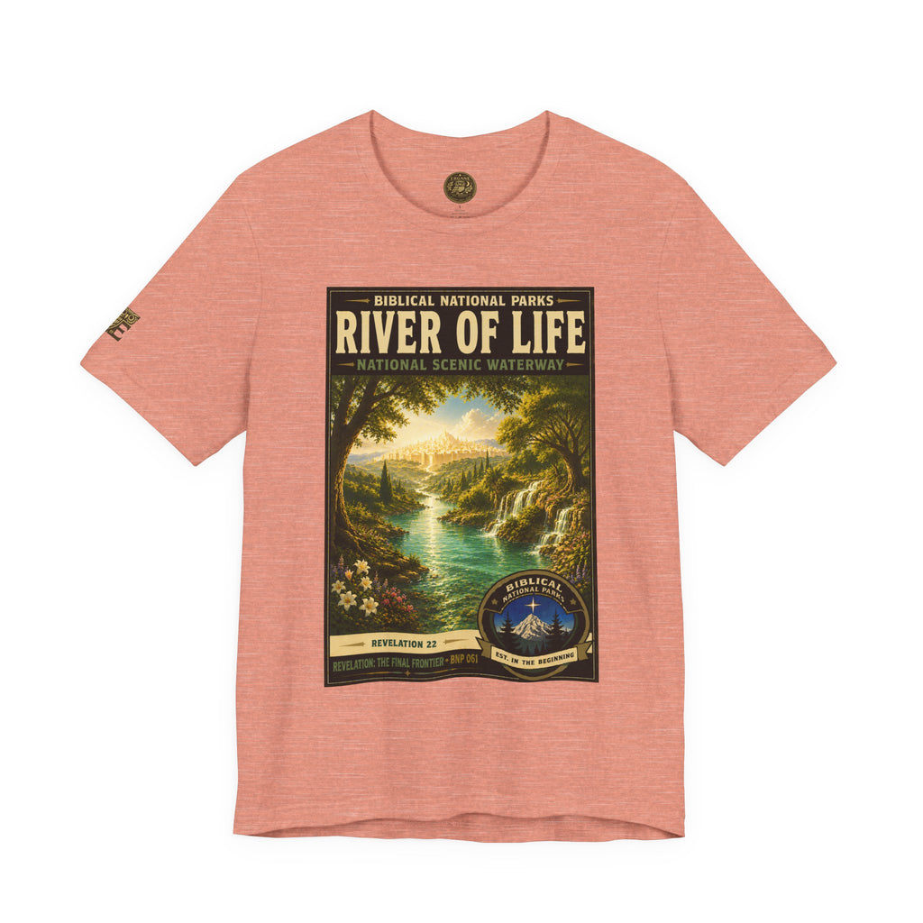 Biblical National Parks Collection X- #061/061 - Revelation: The Final Frontier | Revelation 22 | Vintage nature poster Tee | Biblical national parks graphic shirt 2