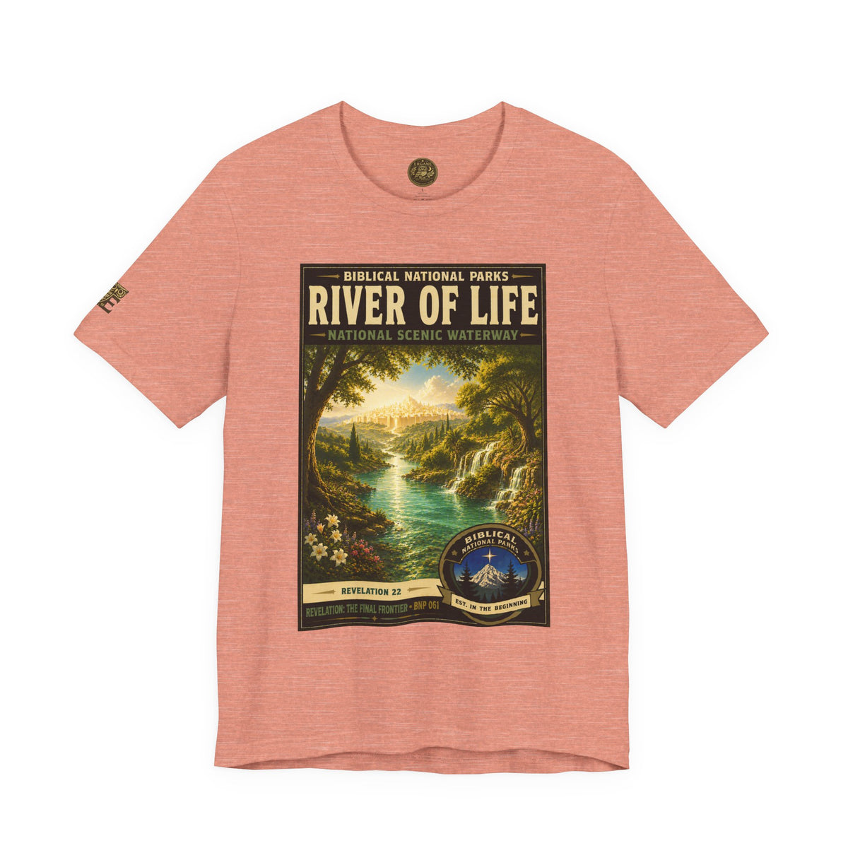 Biblical National Parks Collection X- #061/061 - Revelation: The Final Frontier | Revelation 22 | Vintage nature poster Tee | Biblical national parks graphic shirt 2