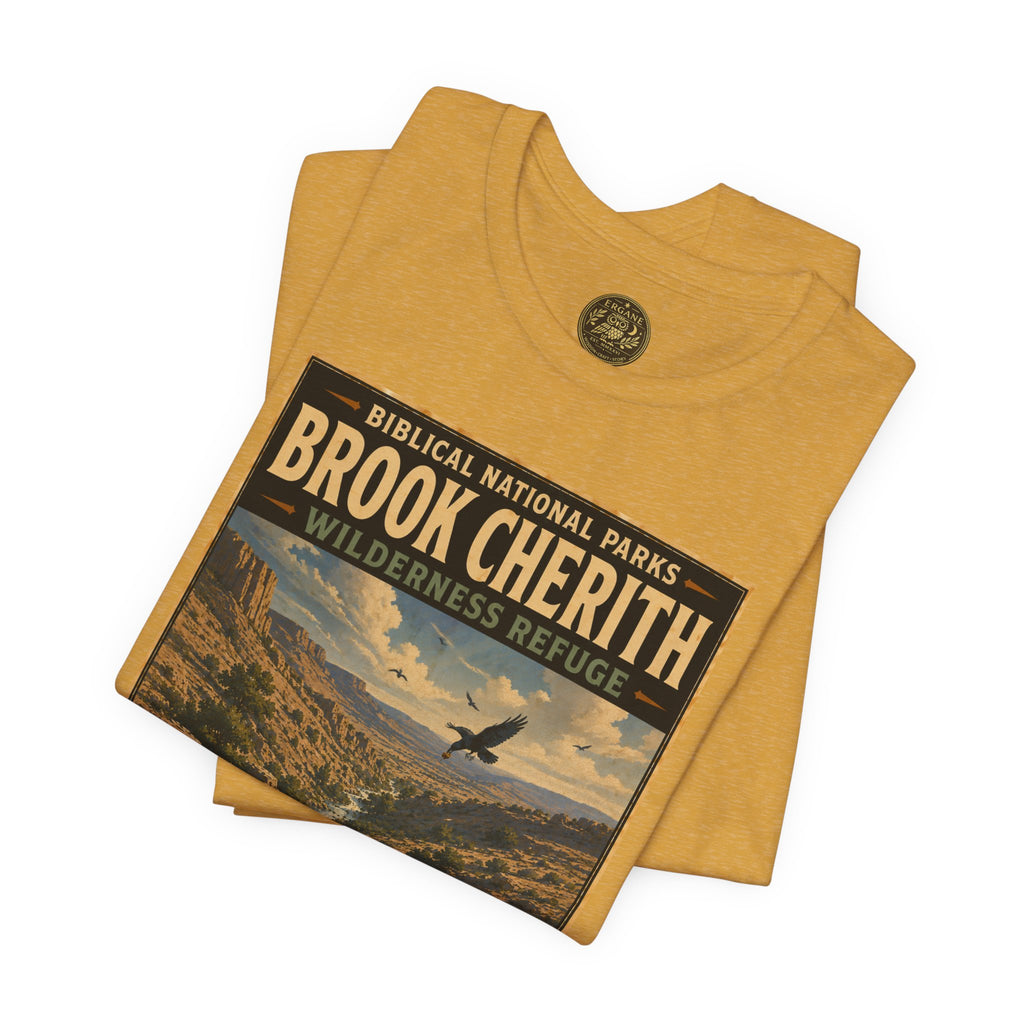 Biblical National Parks Collection V- Prophets & Wonders #024/030 1 Kings 17 | Vintage nature poster Tee | Biblical national parks graphic shirt