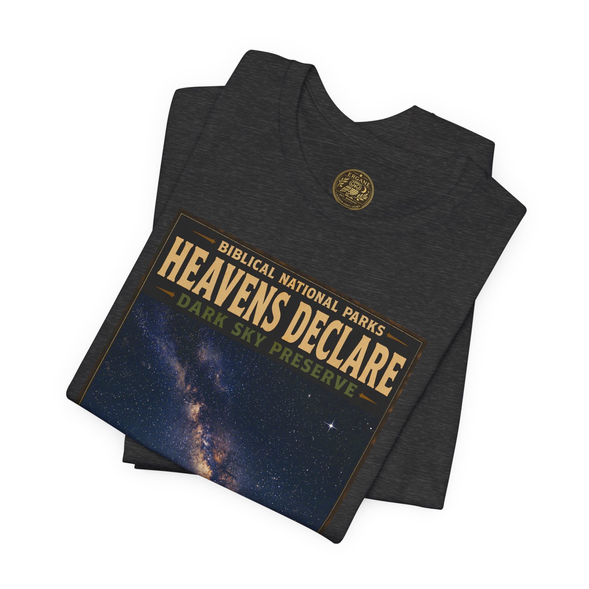 Biblical National Parks Collection IX- #054/054 -Psalms & Sacred Landscapes | Psalm 19:1 | Vintage nature poster Tee | Biblical national parks graphic shirt