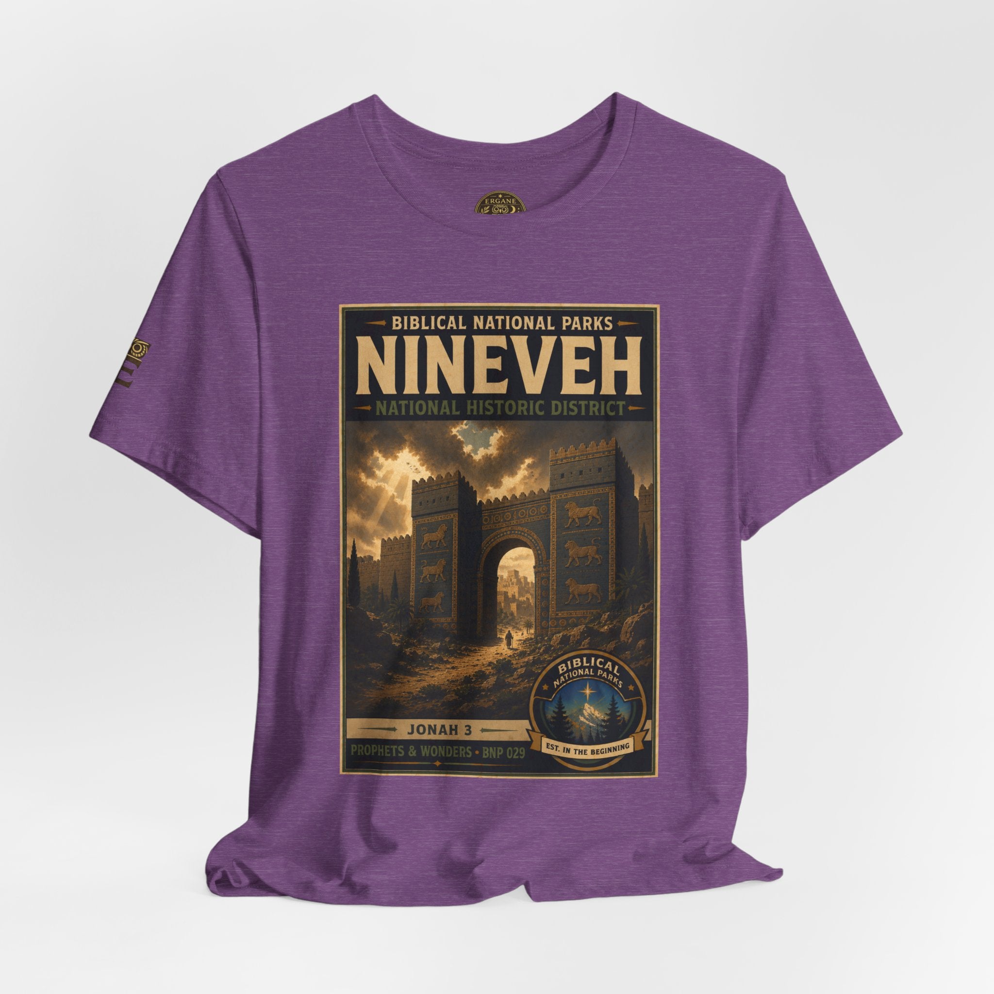 Biblical National Parks Collection V- Prophets & Wonders #029/030 Jonah 3 | Vintage nature poster Tee | Biblical national parks graphic shirt