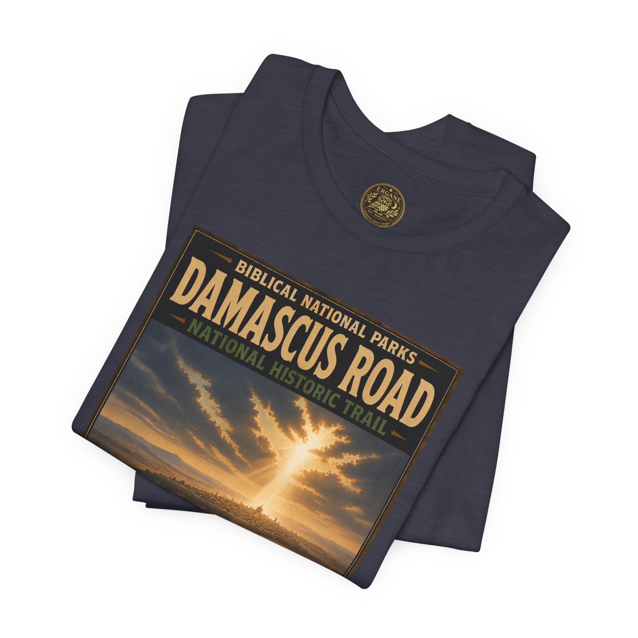Biblical National Parks Collection VIII- The Apostles' Trails #042/049 | Acts 9 | Vintage nature poster Tee | Biblical national parks graphic shirt