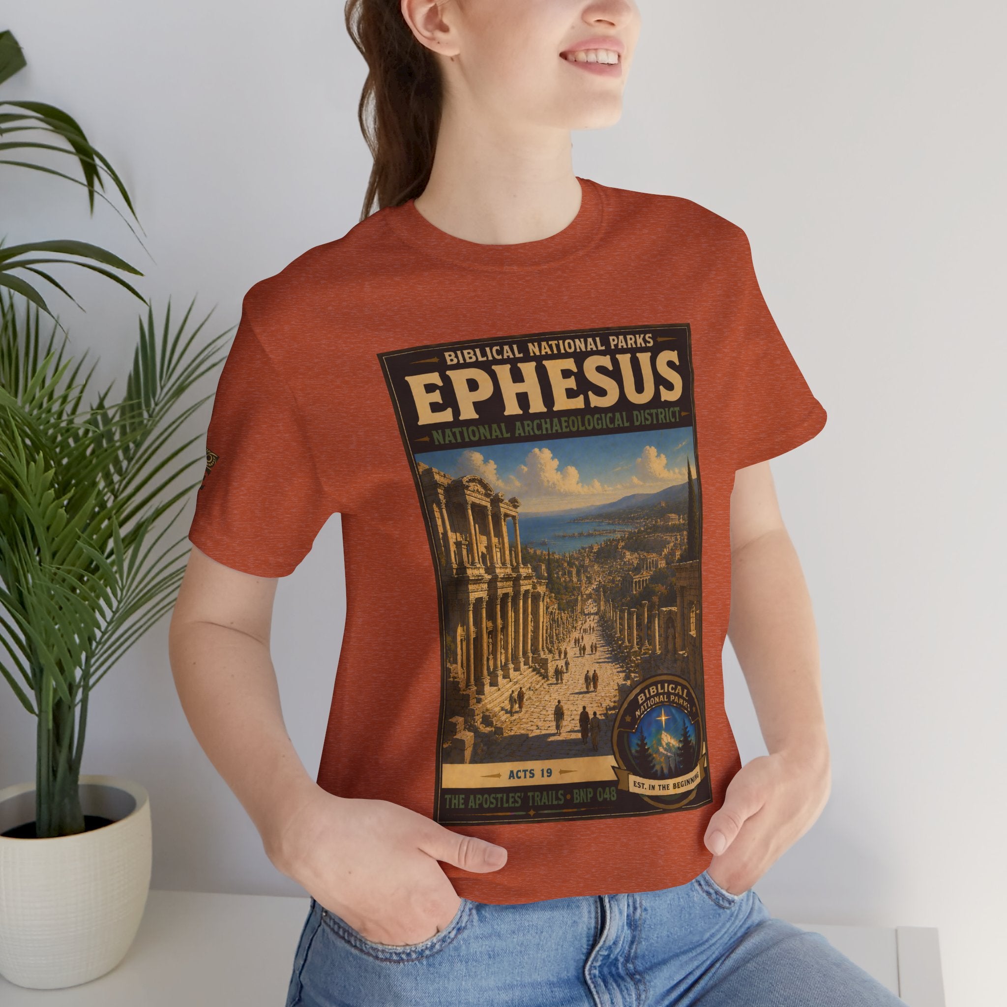 Biblical National Parks Collection VIII- The Apostles' Trails #048/049 | Acts 19 | Vintage nature poster Tee | Biblical national parks graphic shirt