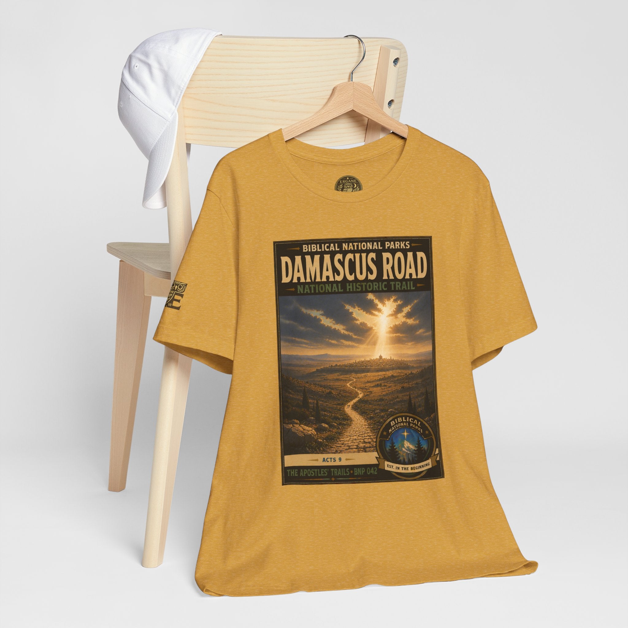 Biblical National Parks Collection VIII- The Apostles' Trails #042/049 | Acts 9 | Vintage nature poster Tee | Biblical national parks graphic shirt