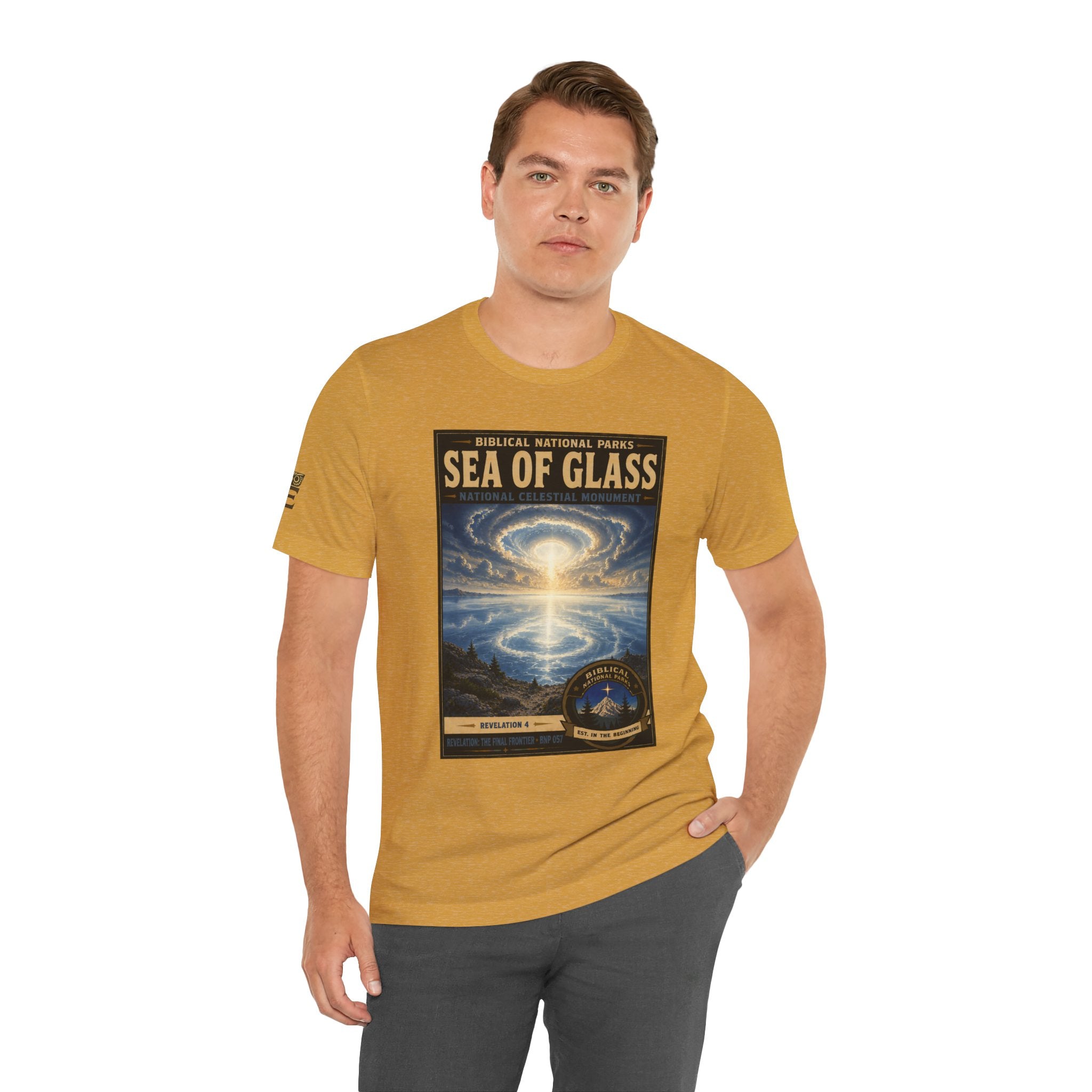Biblical National Parks Collection X- #057/061 - Revelation: The Final Frontier | Revelation 4 | Vintage nature poster Tee | Biblical national parks graphic shirt