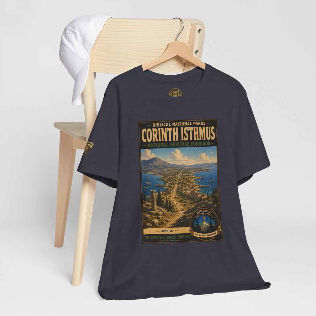 Biblical National Parks Collection VIII- The Apostles' Trails #047/049 | Acts 18 | Vintage nature poster Tee | Biblical national parks graphic shirt