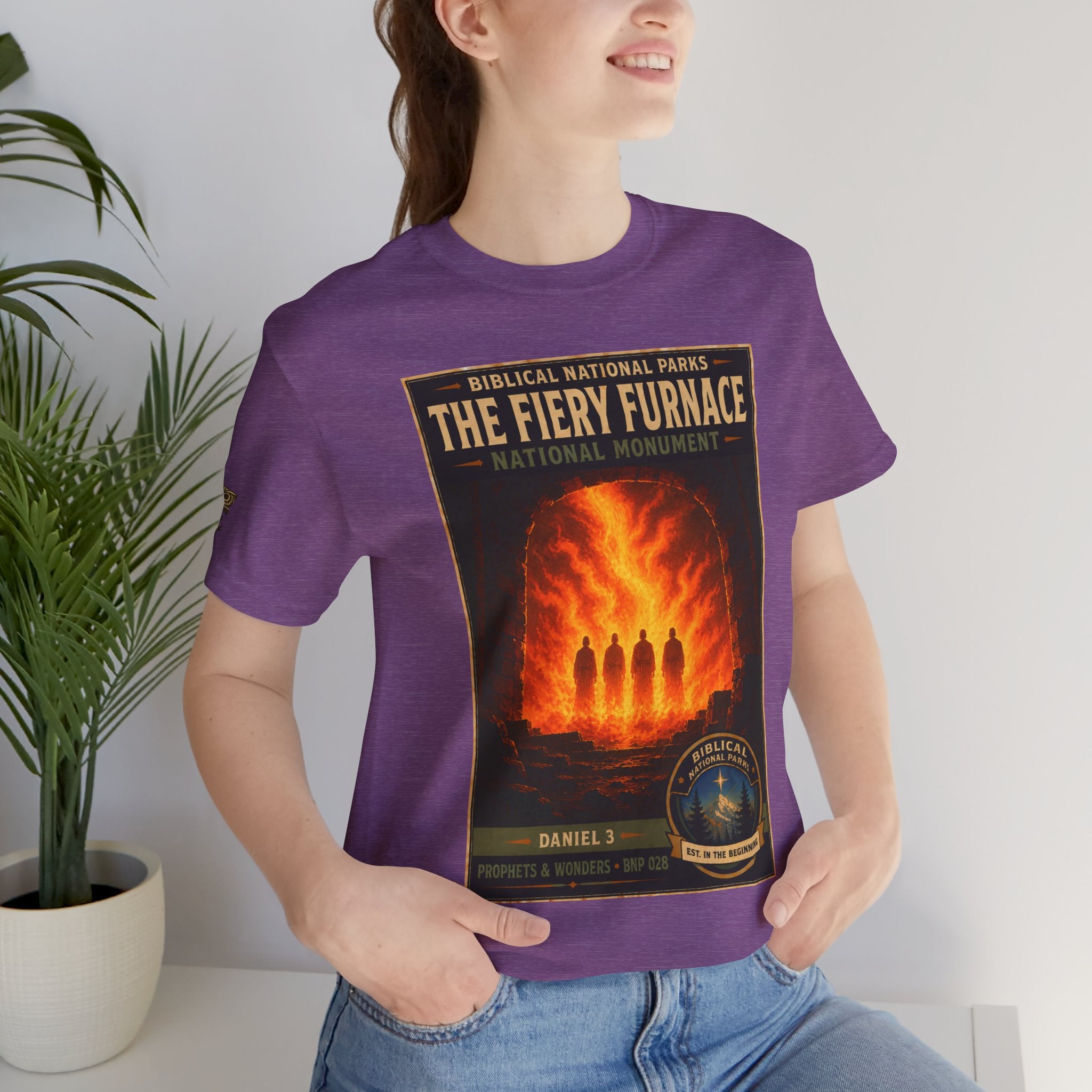 Biblical National Parks Collection V- Prophets & Wonders #028/030 Daniel 3 | Vintage nature poster Tee | Biblical national parks graphic shirt