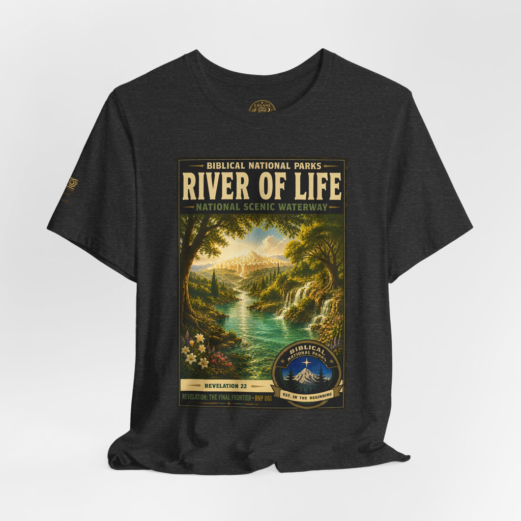 Biblical National Parks Collection X- #061/061 - Revelation: The Final Frontier | Revelation 22 | Vintage nature poster Tee | Biblical national parks graphic shirt 2