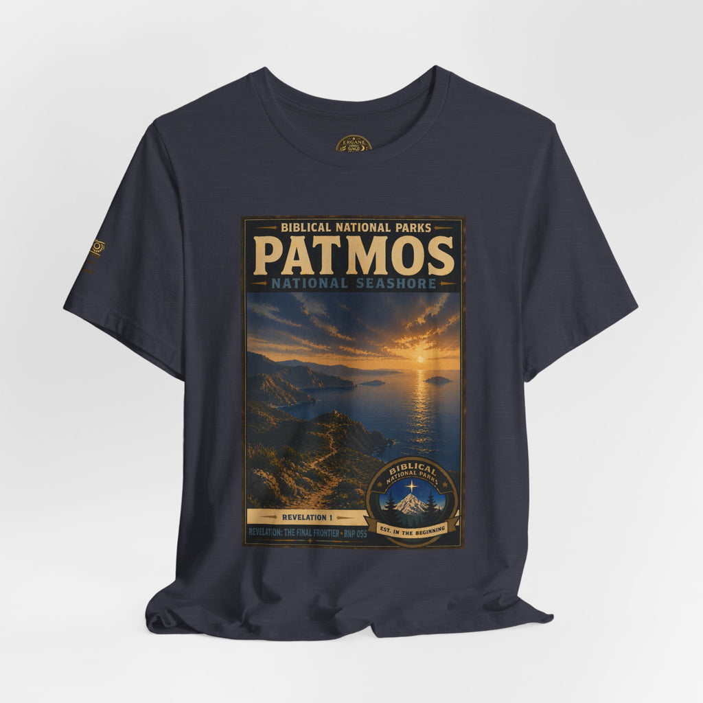 Biblical National Parks Collection X- #055/061 - Revelation: The Final Frontier | Revelation 1 | Vintage nature poster Tee | Biblical national parks graphic shirt