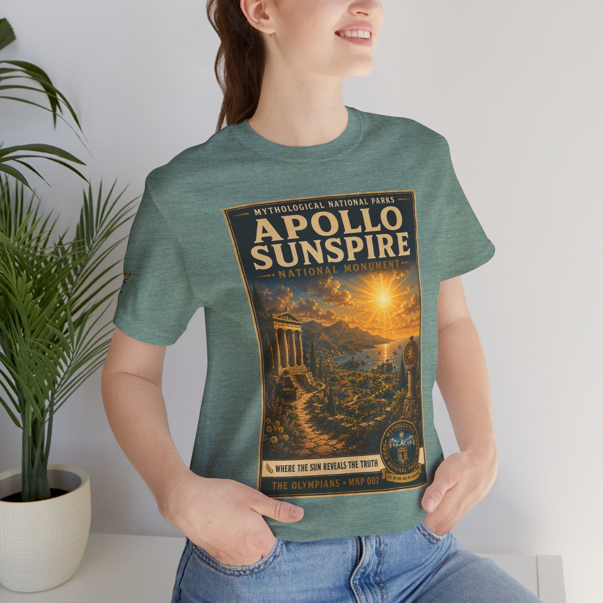 Mythological National Parks Collection I- #007-007 -The Olympians | Vintage nature poster Tee | Mythological National Parks graphic shirt
