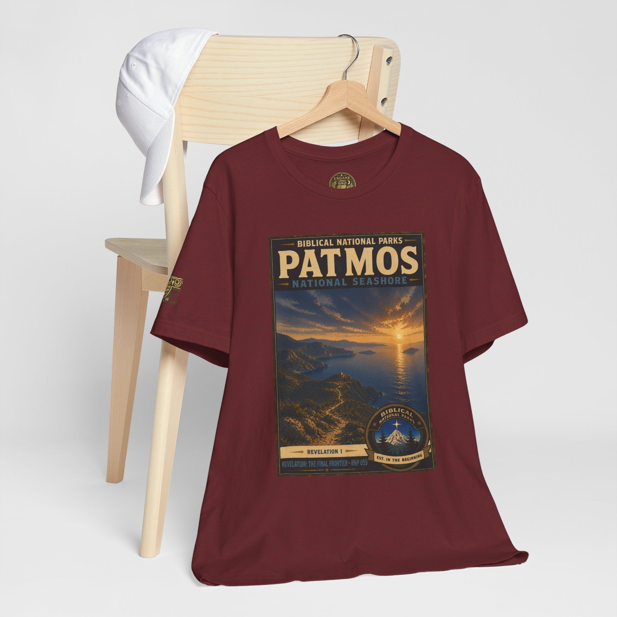 Biblical National Parks Collection X- #055/061 - Revelation: The Final Frontier | Revelation 1 | Vintage nature poster Tee | Biblical national parks graphic shirt