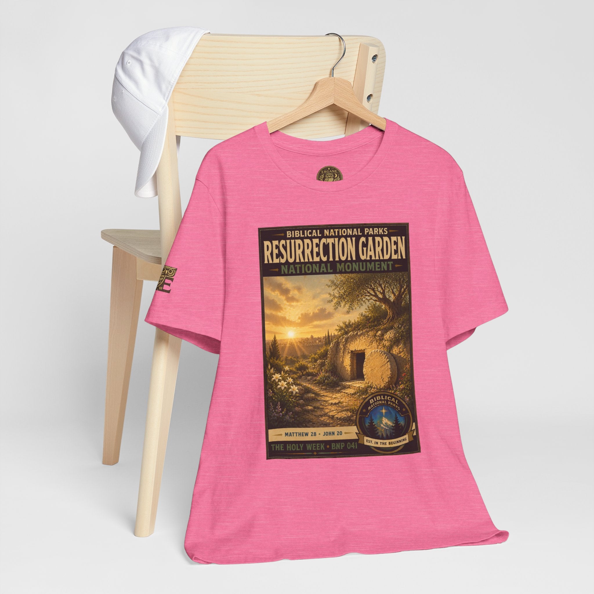 Biblical National Parks Collection VII- The Holy Week #041/041 | Matthew 28 - John 20 | Vintage nature poster Tee | Biblical national parks graphic shirt