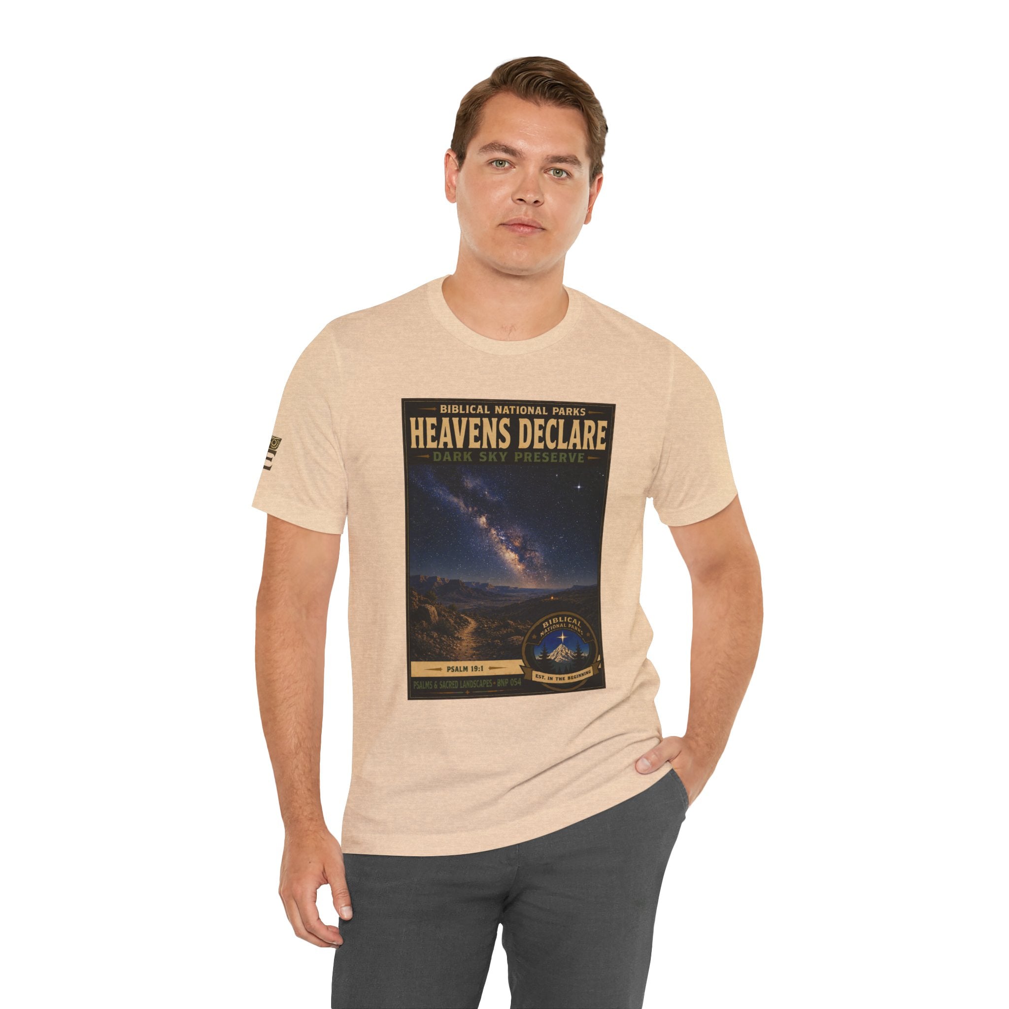 Biblical National Parks Collection IX- #054/054 -Psalms & Sacred Landscapes | Psalm 19:1 | Vintage nature poster Tee | Biblical national parks graphic shirt