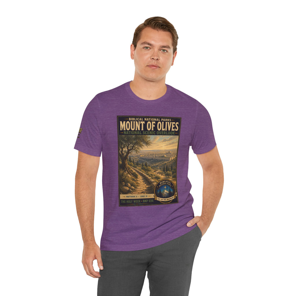 Biblical National Parks Collection VII- The Holy Week #036/041 | Matthew 21 - Luke 19 | Vintage nature poster Tee | Biblical national parks graphic shirt
