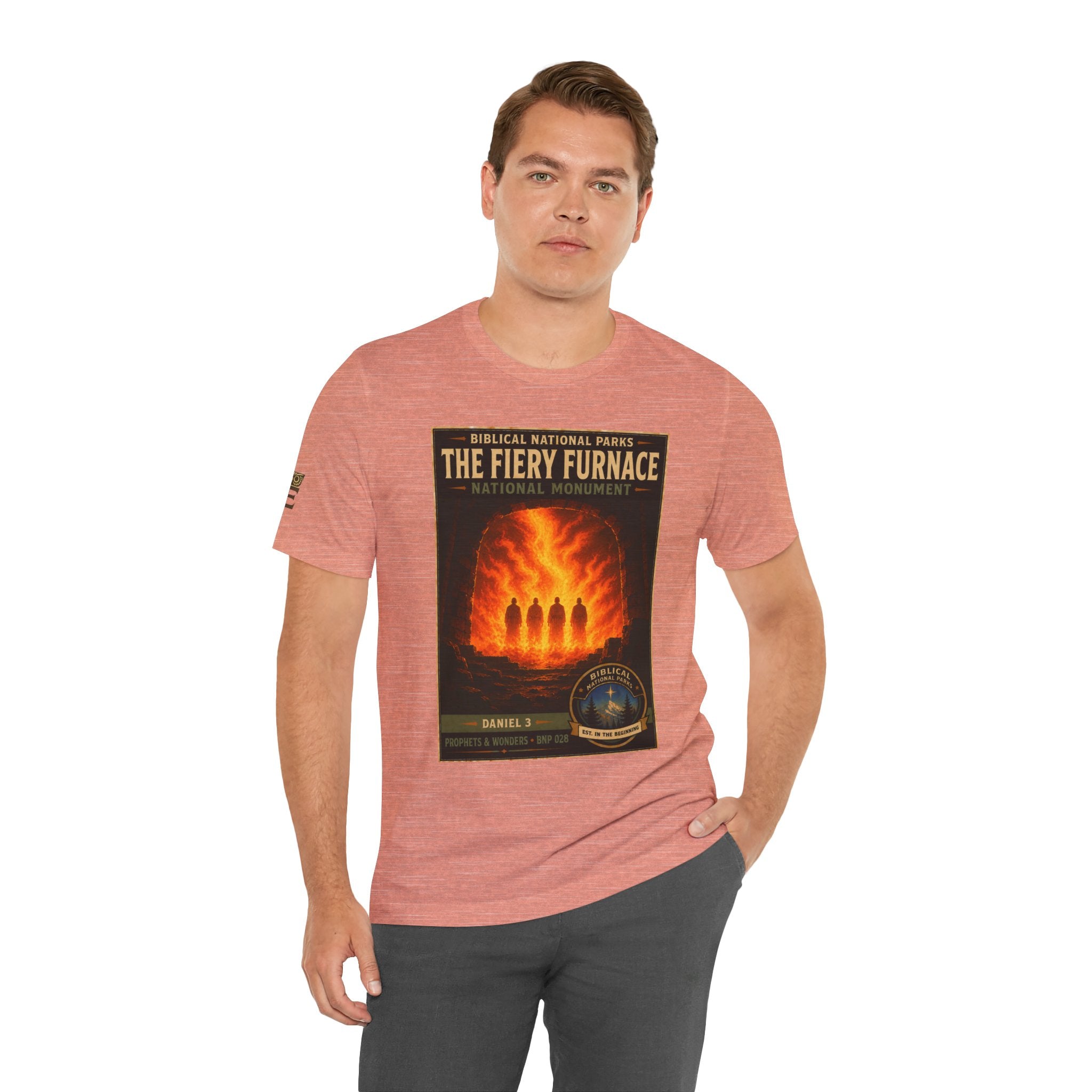 Biblical National Parks Collection V- Prophets & Wonders #028/030 Daniel 3 | Vintage nature poster Tee | Biblical national parks graphic shirt