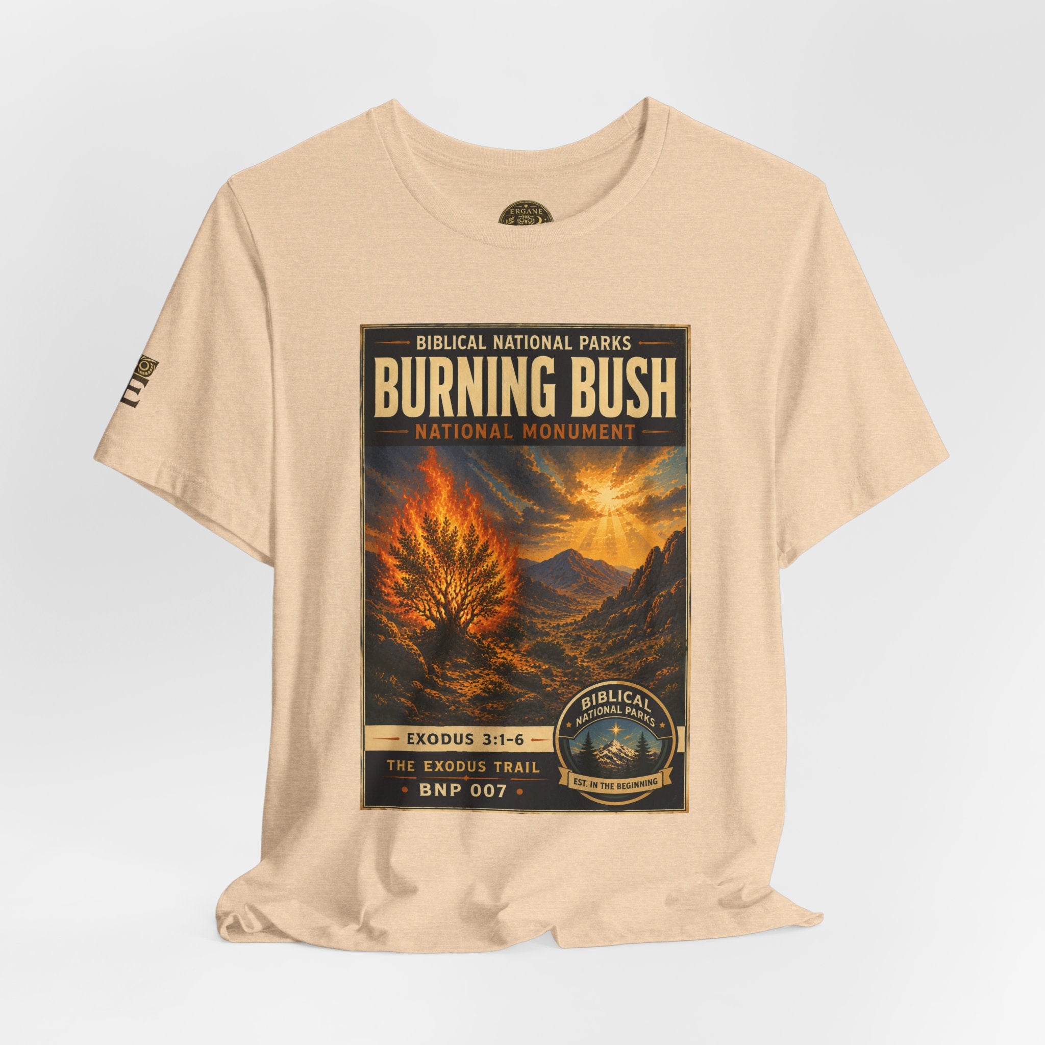 Biblical National Parks Collection II- The Exodus Trail #007/013 Exodus 3: 1-6 | Vintage nature poster Tee | Biblical national parks graphic shirt