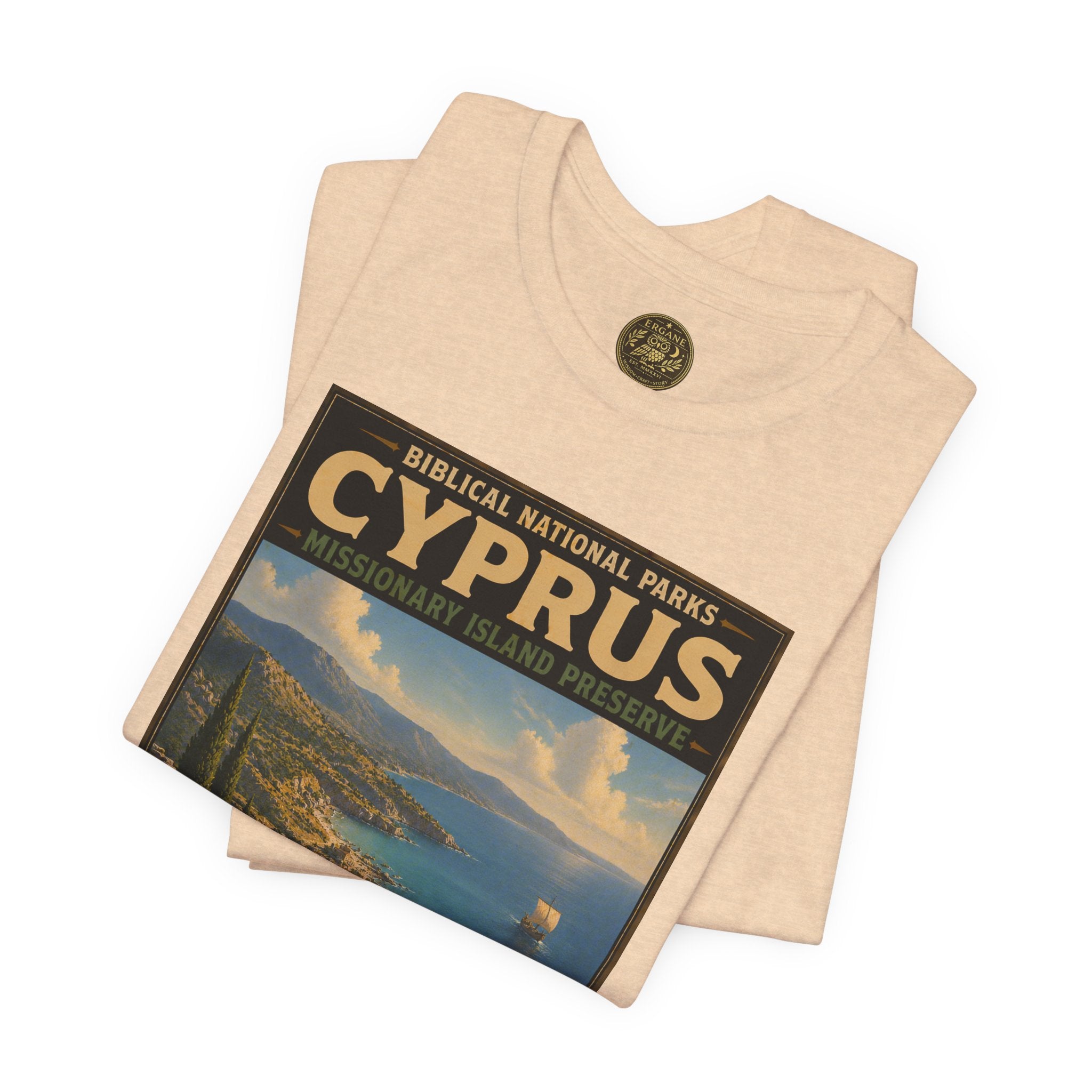 Biblical National Parks Collection VIII- The Apostles' Trails #044/049 | Acts 13 | Vintage nature poster Tee | Biblical national parks graphic shirt