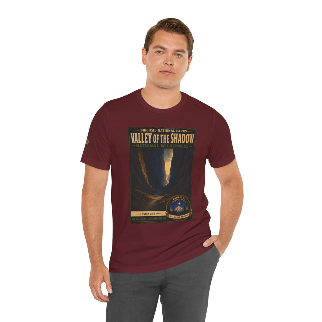 Biblical National Parks Collection IX- #052/054 -Psalms & Sacred Landscapes | Psalm 23:4 | Vintage nature poster Tee | Biblical national parks graphic shirt