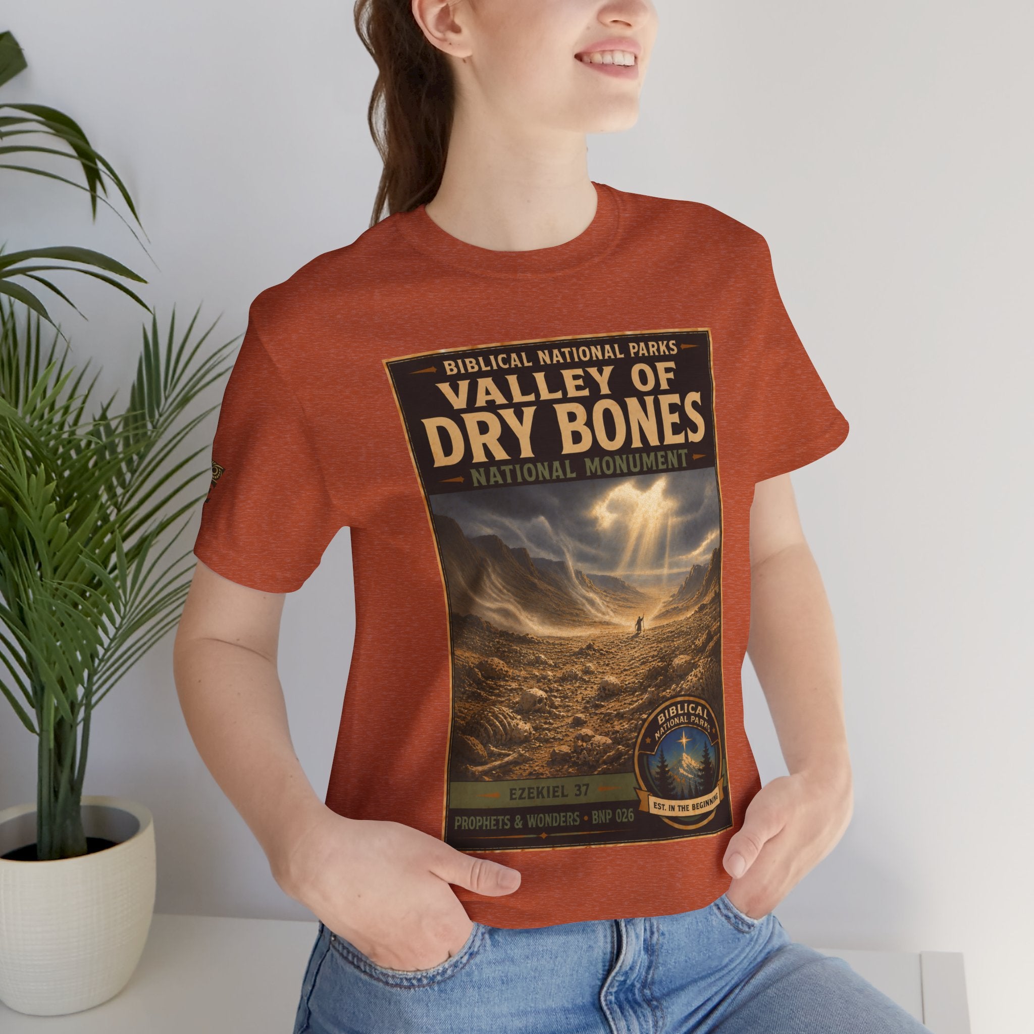 Biblical National Parks Collection V- Prophets & Wonders #026/030 Ezekiel 37  | Vintage nature poster Tee | Biblical national parks graphic shirt