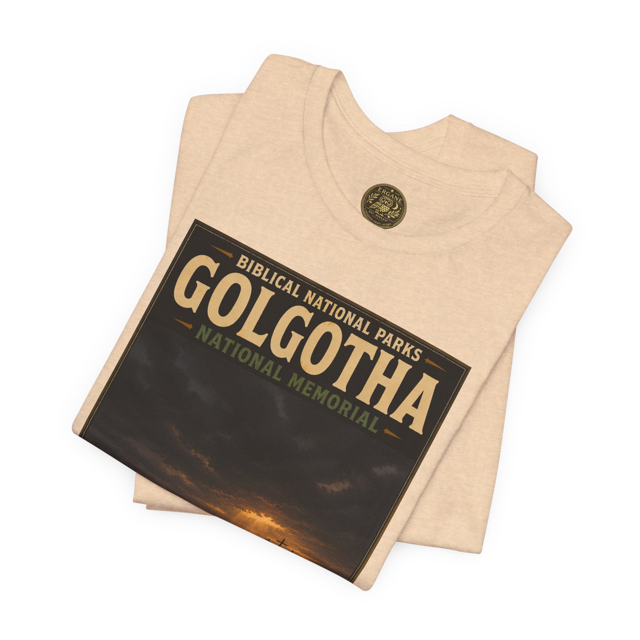 Biblical National Parks Collection VII- The Holy Week #039/041 | Matthew 27 - John 19 | Vintage nature poster Tee | Biblical national parks graphic shirt