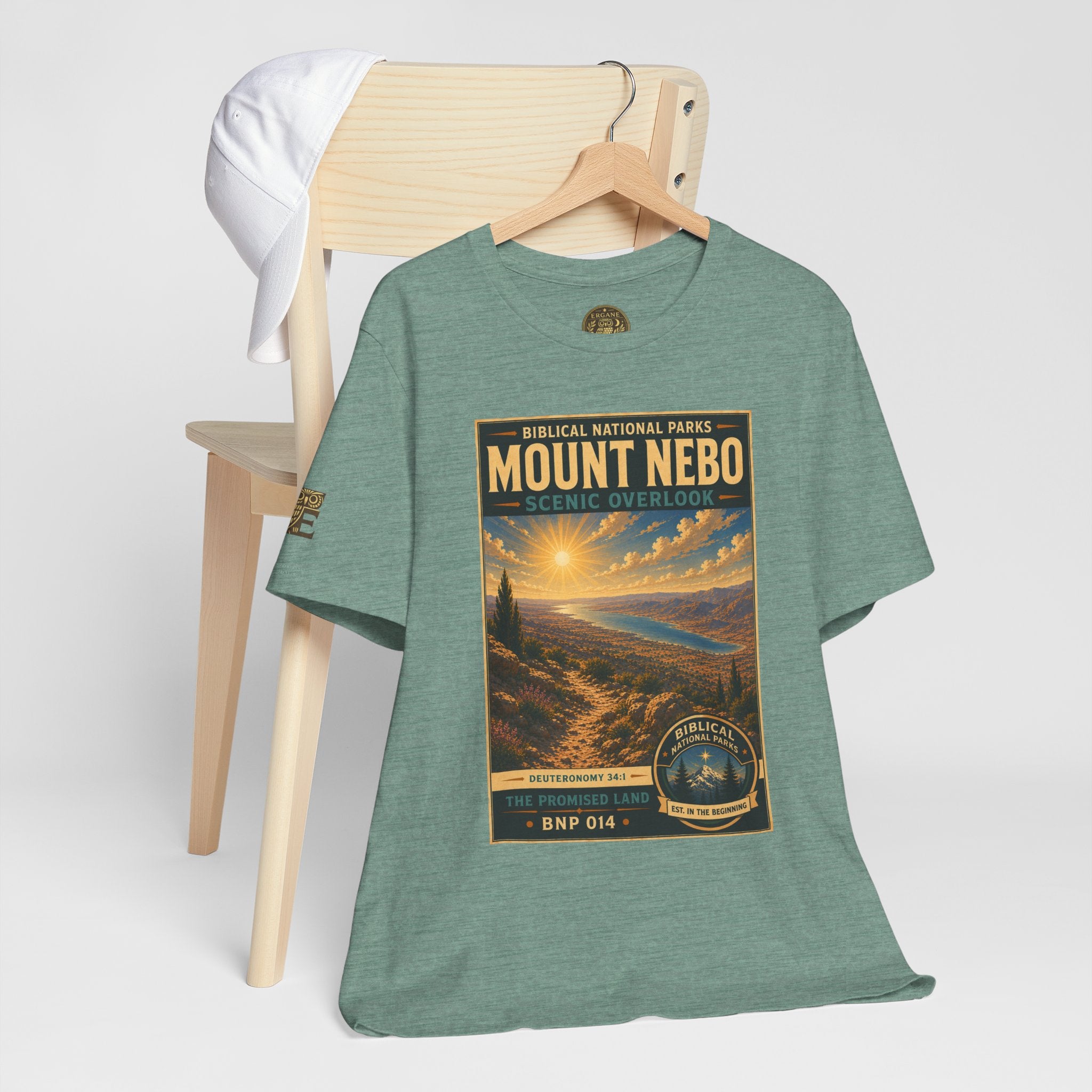 Biblical National Parks Collection III- The Promised Land #014/018 Deuteronomy 34:1 | Vintage nature poster Tee | Biblical national parks graphic shirt