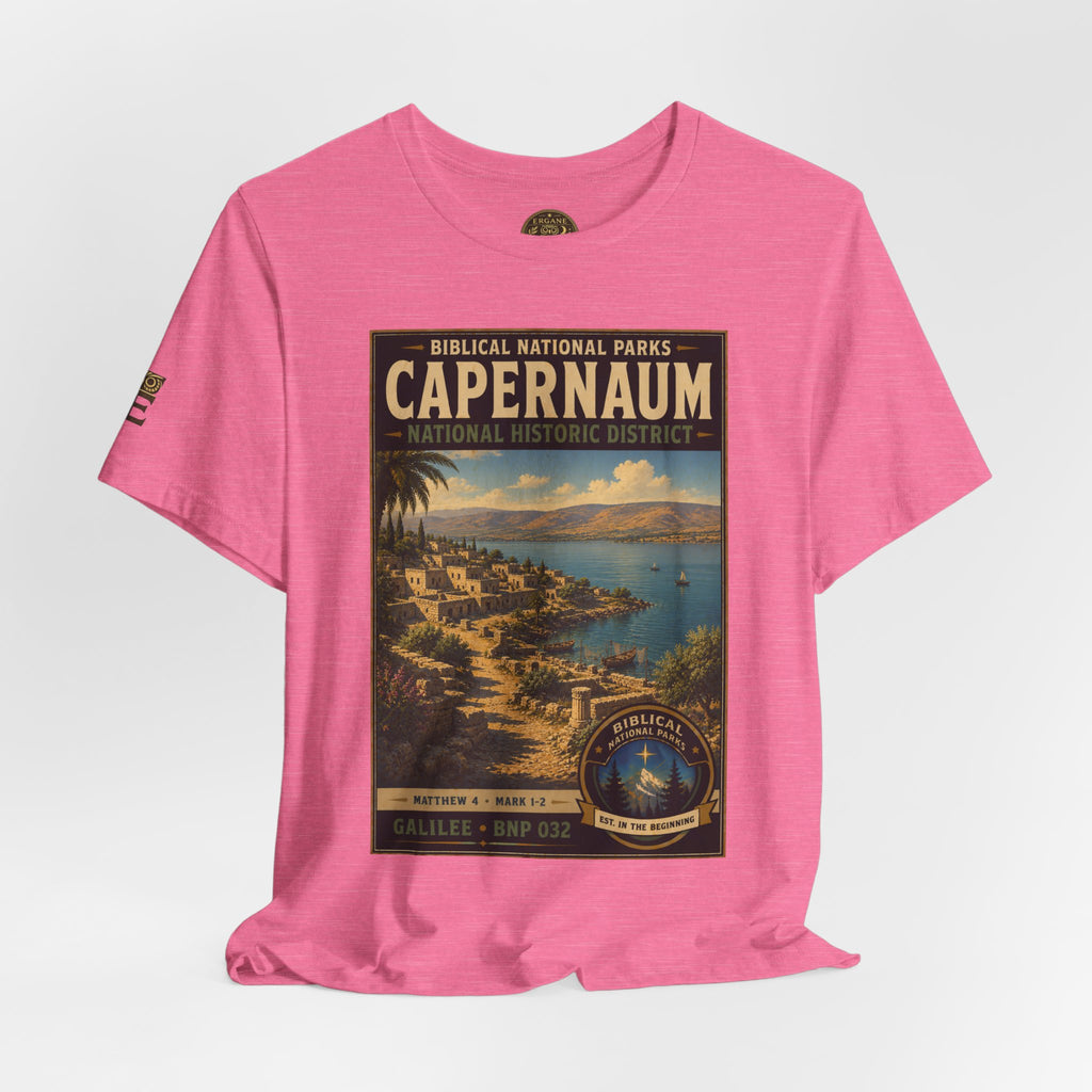 Biblical National Parks Collection VI- Galilee #032/035 Matthew 4 & Mark 1-2 | Vintage nature poster Tee | Biblical national parks graphic shirt