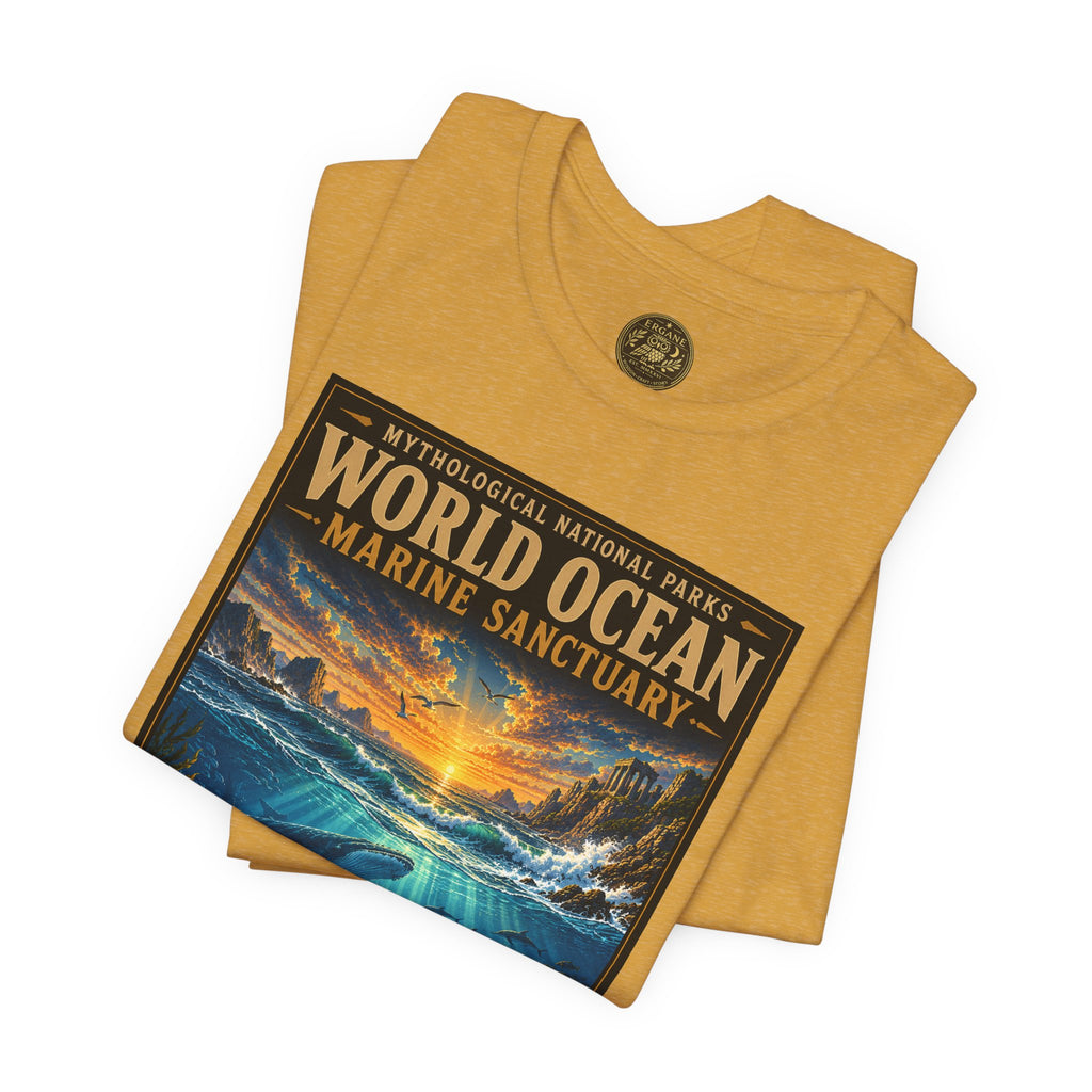 Mythological National Parks COLLECTION V- #050-050 TITANS & PRIMORDIAL REALMS | Vintage nature poster Tee | Mythological National Parks graphic shirt