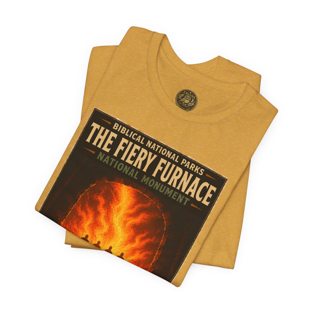 Biblical National Parks Collection V- Prophets & Wonders #028/030 Daniel 3 | Vintage nature poster Tee | Biblical national parks graphic shirt