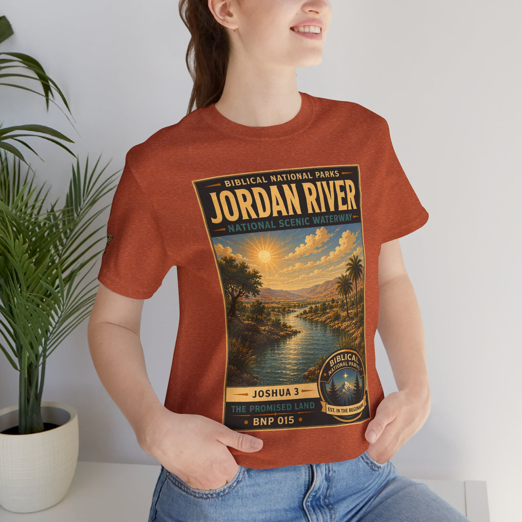 Biblical National Parks Collection III- The Promised Land #015/018 Joshua 3 | Vintage nature poster Tee | Biblical national parks graphic shirt