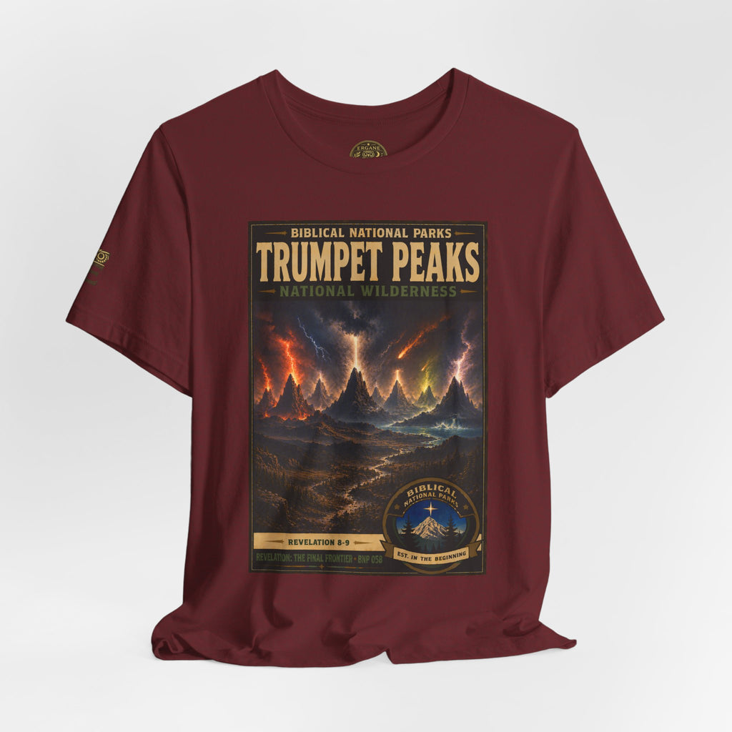 Biblical National Parks Collection X- #058/061 - Revelation: The Final Frontier | Revelation 8-9 | Vintage nature poster Tee | Biblical national parks graphic shirt