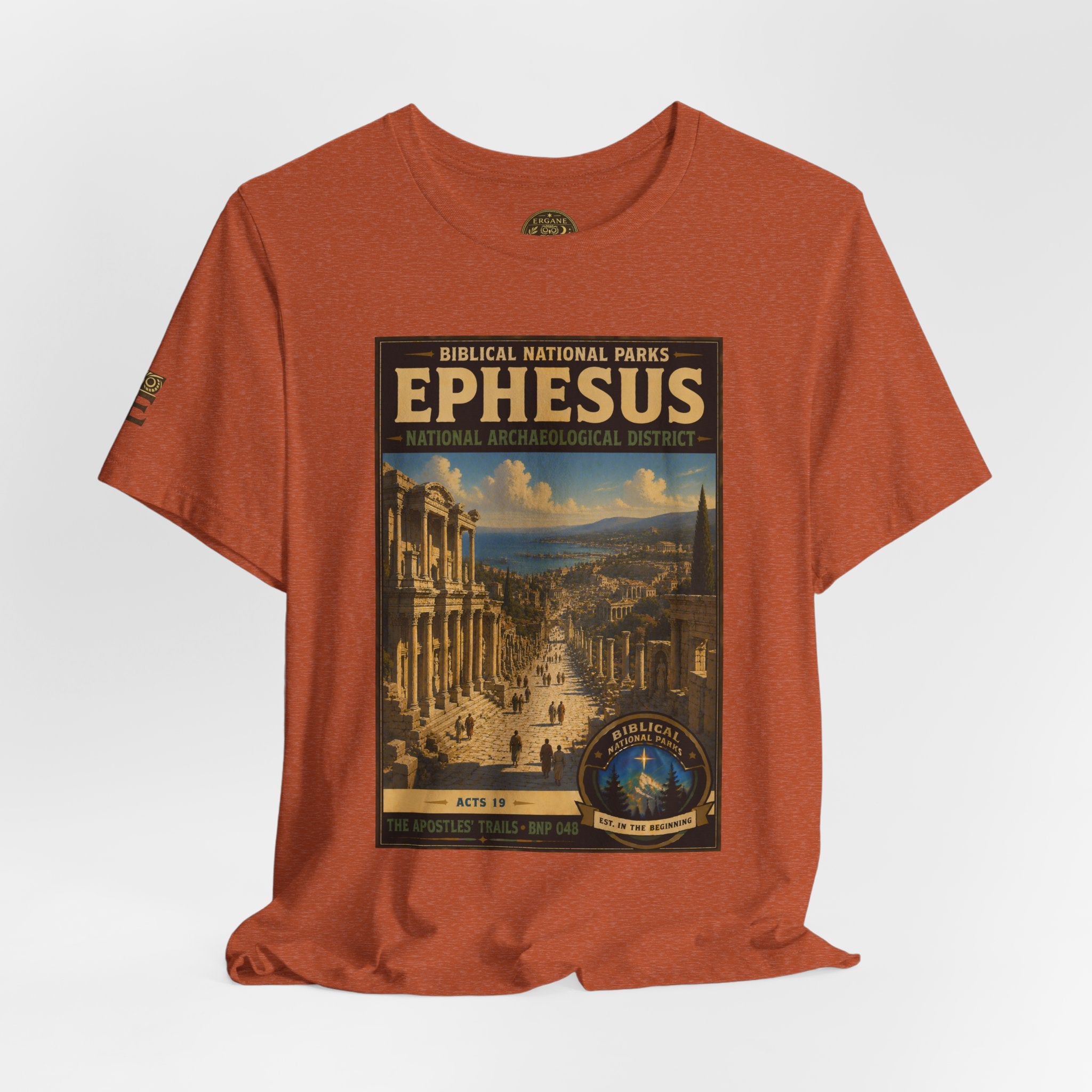 Biblical National Parks Collection VIII- The Apostles' Trails #048/049 | Acts 19 | Vintage nature poster Tee | Biblical national parks graphic shirt