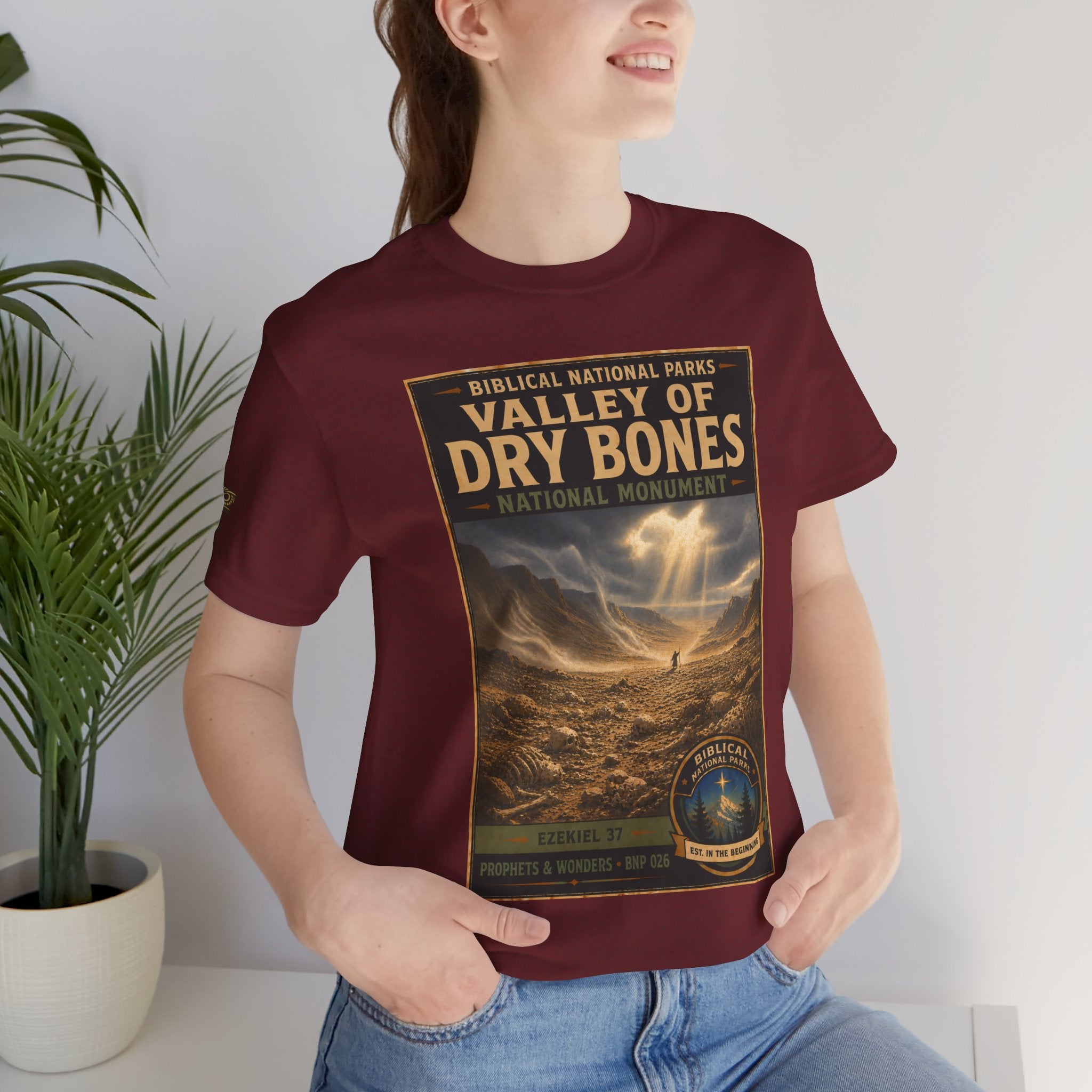 Biblical National Parks Collection V- Prophets & Wonders #026/030 Ezekiel 37  | Vintage nature poster Tee | Biblical national parks graphic shirt